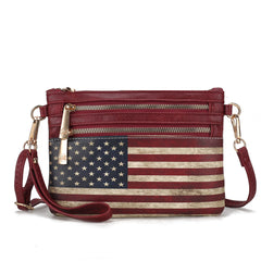 Alisson Printed Flag Crossbody Bag