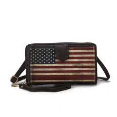 Kiara Printed Flag Phone Crossbody Bag