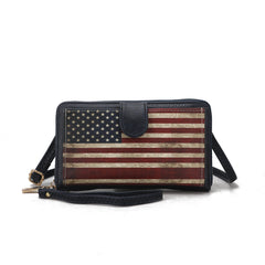 Kiara Printed Flag Phone Crossbody Bag