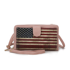 Kiara Printed Flag Phone Crossbody Bag