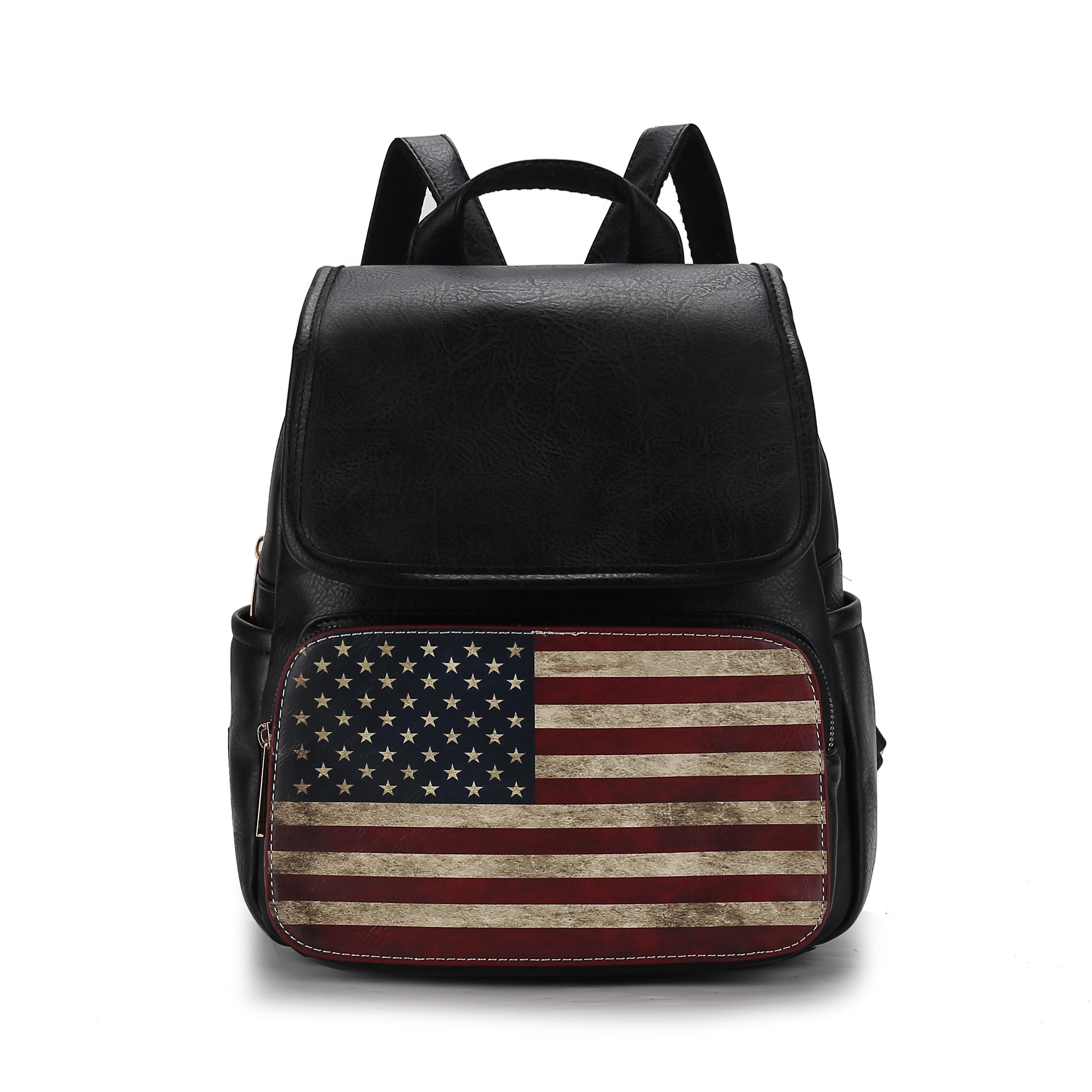  MKF Collection Regina Printed Flag Backpack - Beige - Bonton