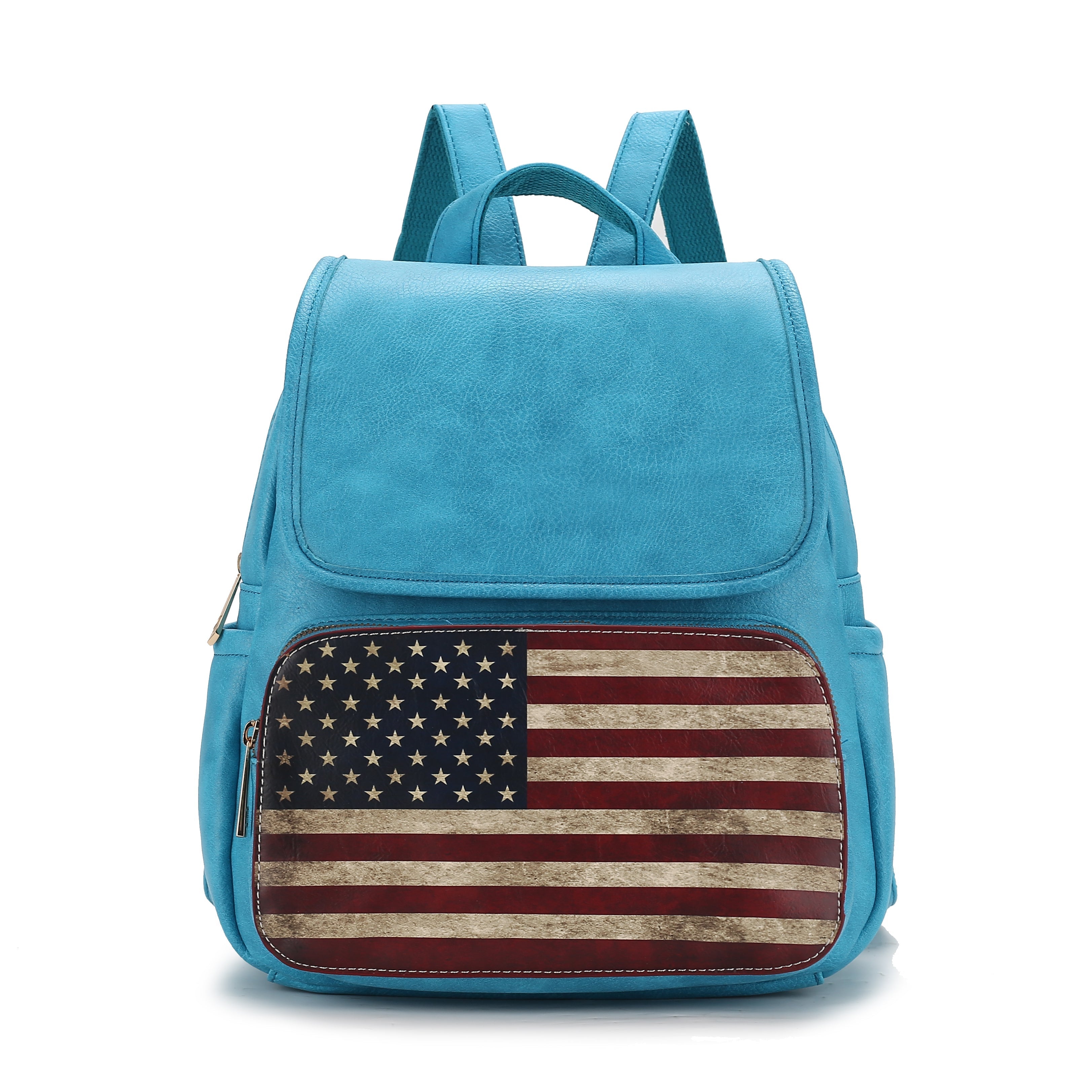  MKF Collection Regina Printed Flag Backpack - Beige - Bonton