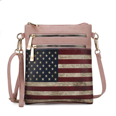 Genesis Printed Flag Crossbody Bag