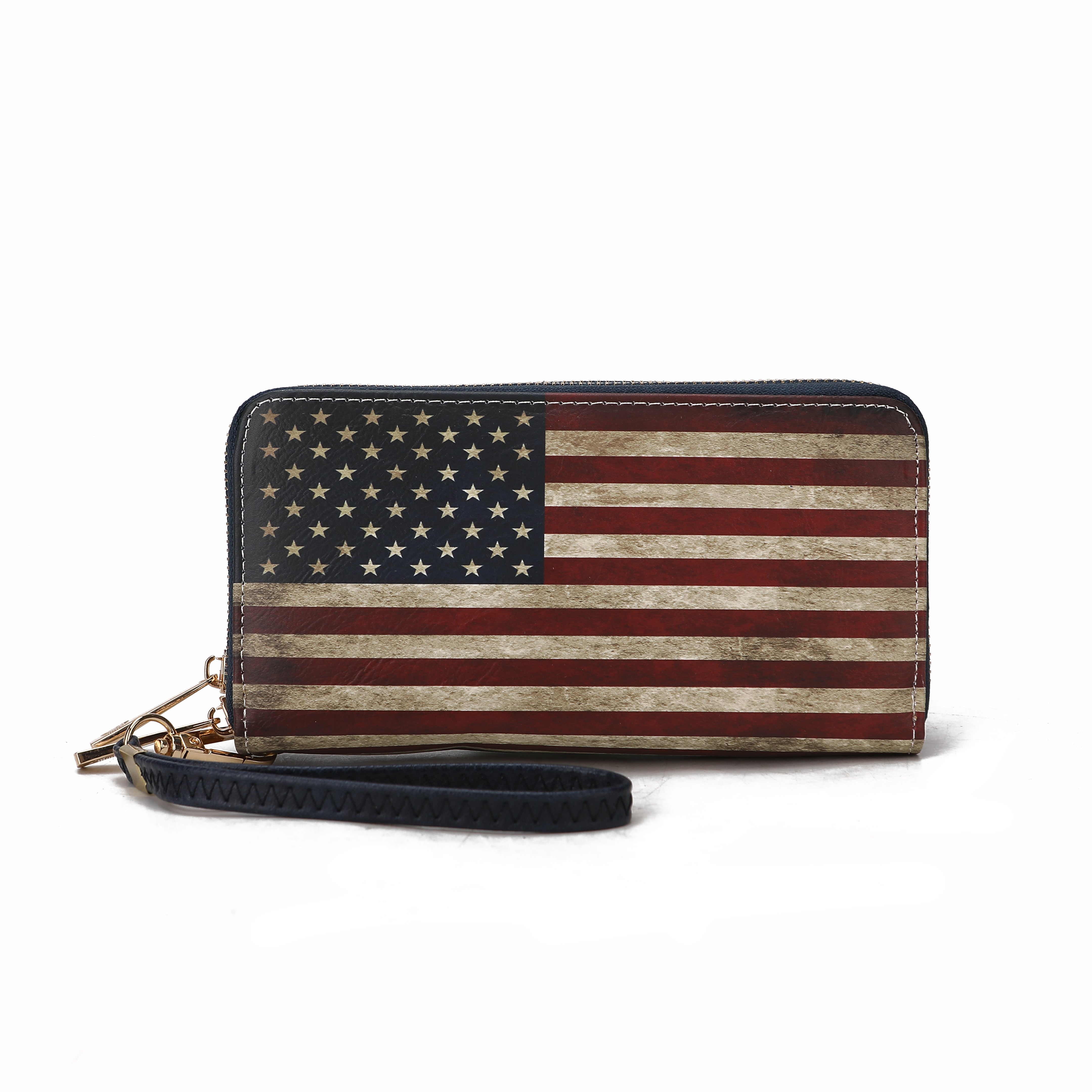  MKF Collection Uriel Printed Flag Wallet - Beige - Bonton