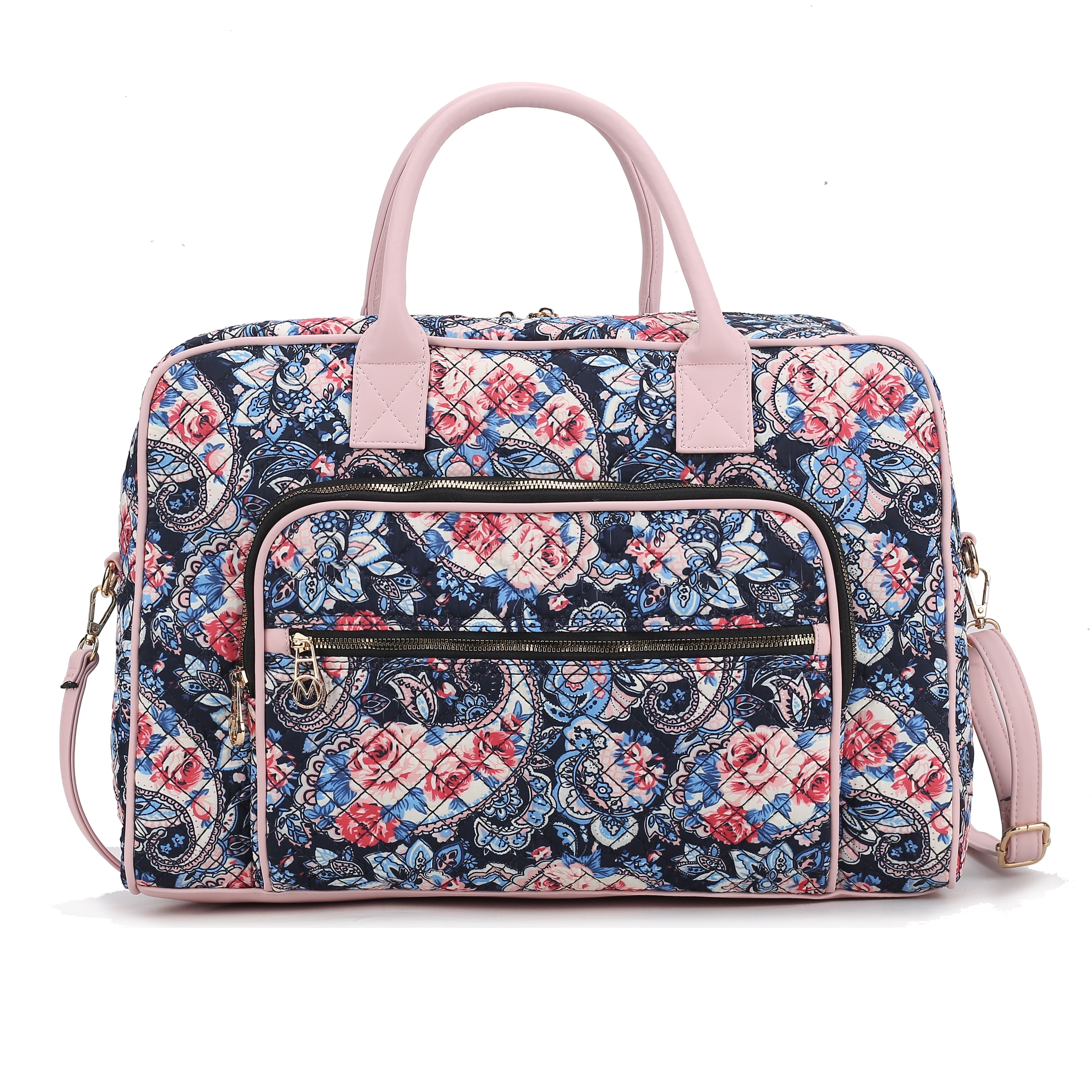  MKF Collection Jayla Weekender Bag - Floral Navy - Bonton