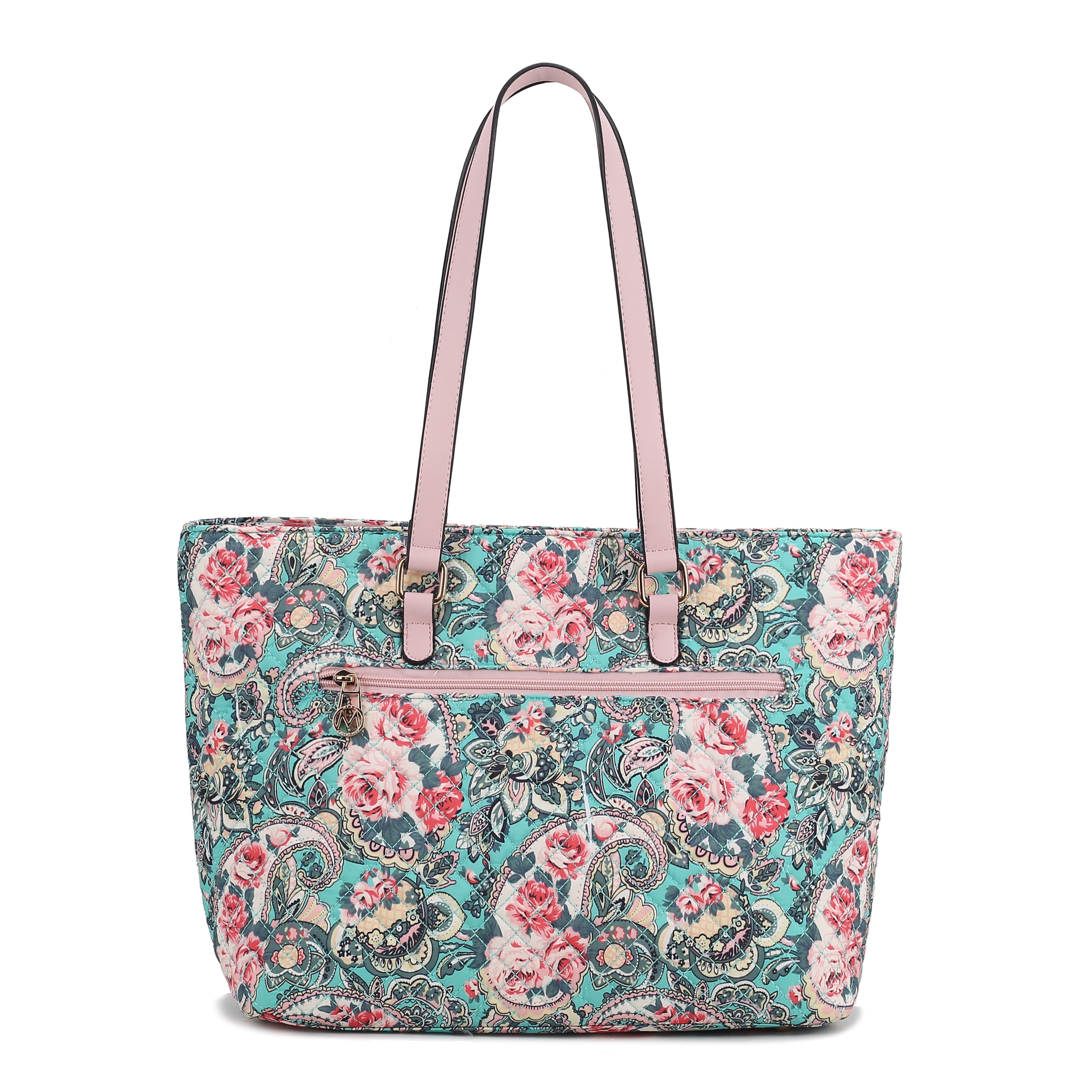  MKF Collection Hallie Tote Bag - Floral Navy - Bonton