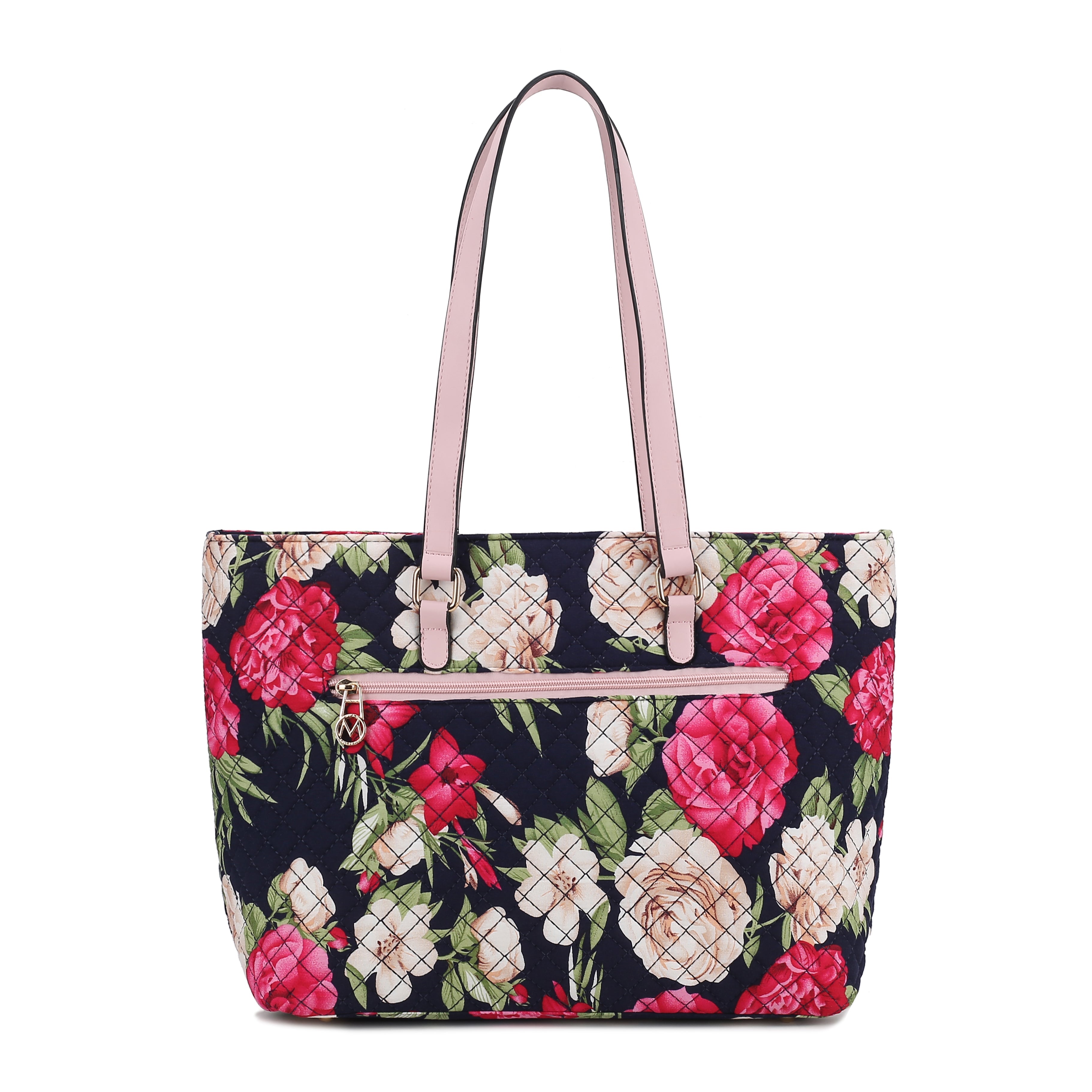  MKF Collection Hallie Tote Bag - Floral Navy - Bonton