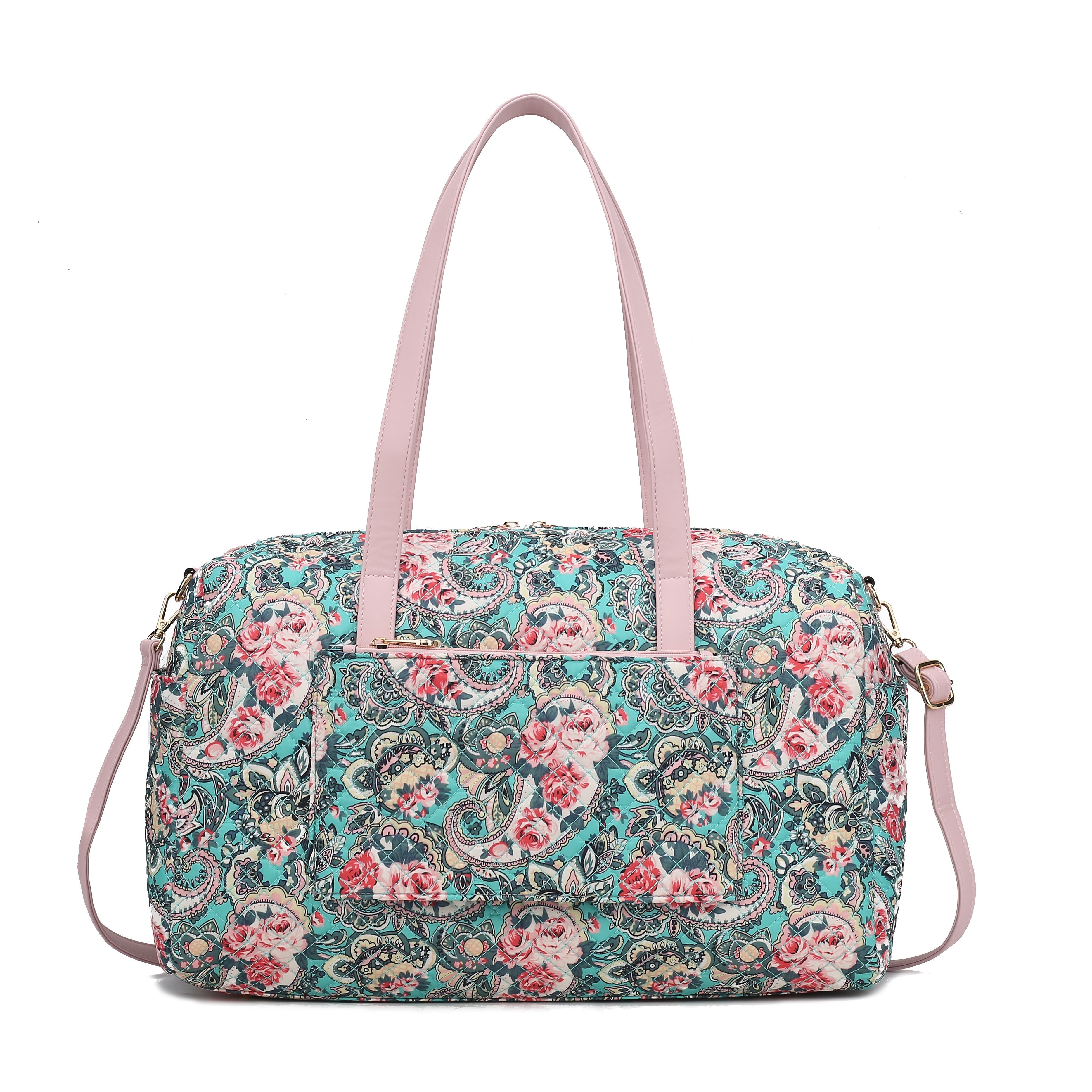  MKF Collection Khelani Weekender Bag - Floral Navy - Bonton