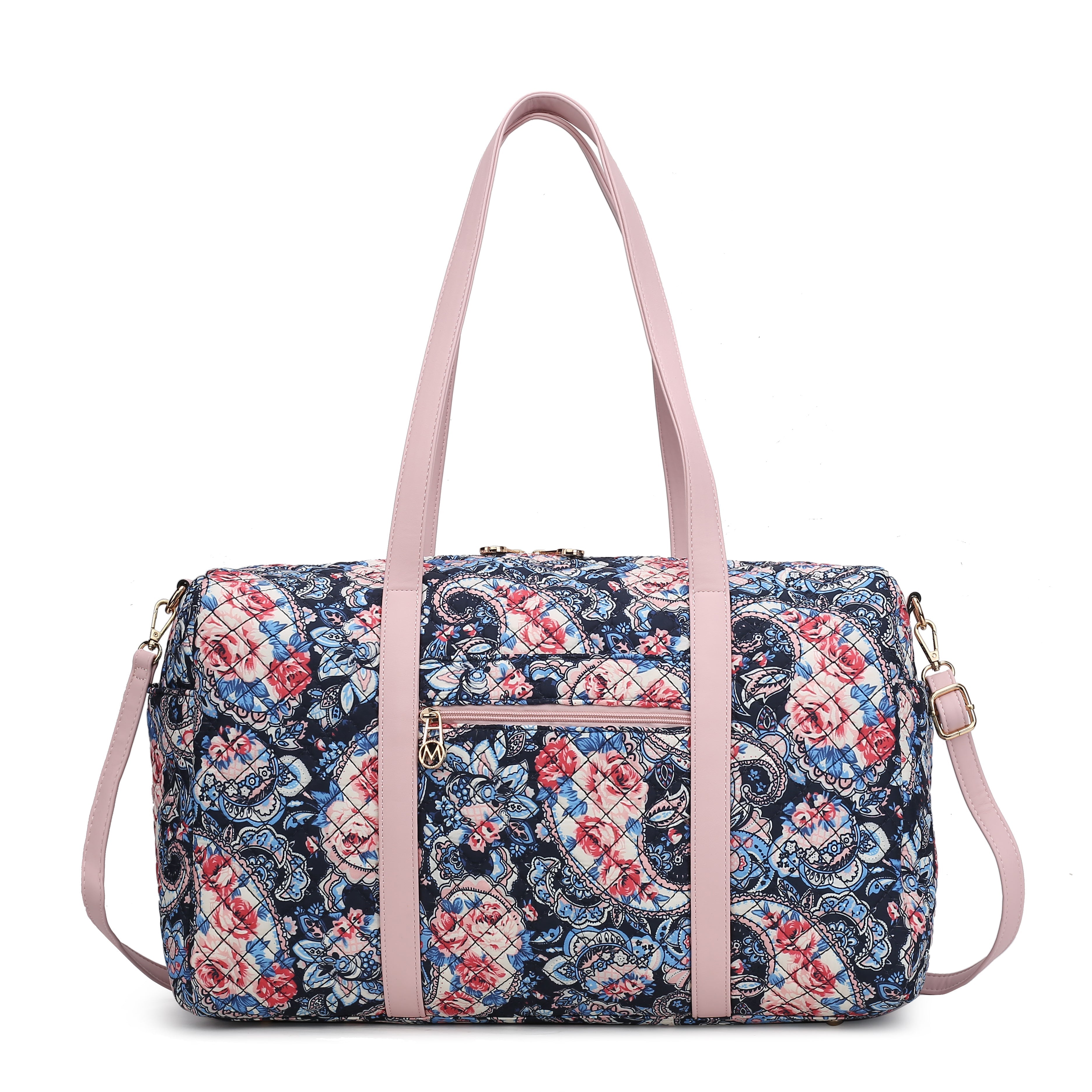  MKF Collection Khelani Weekender Bag - Floral Navy - Bonton