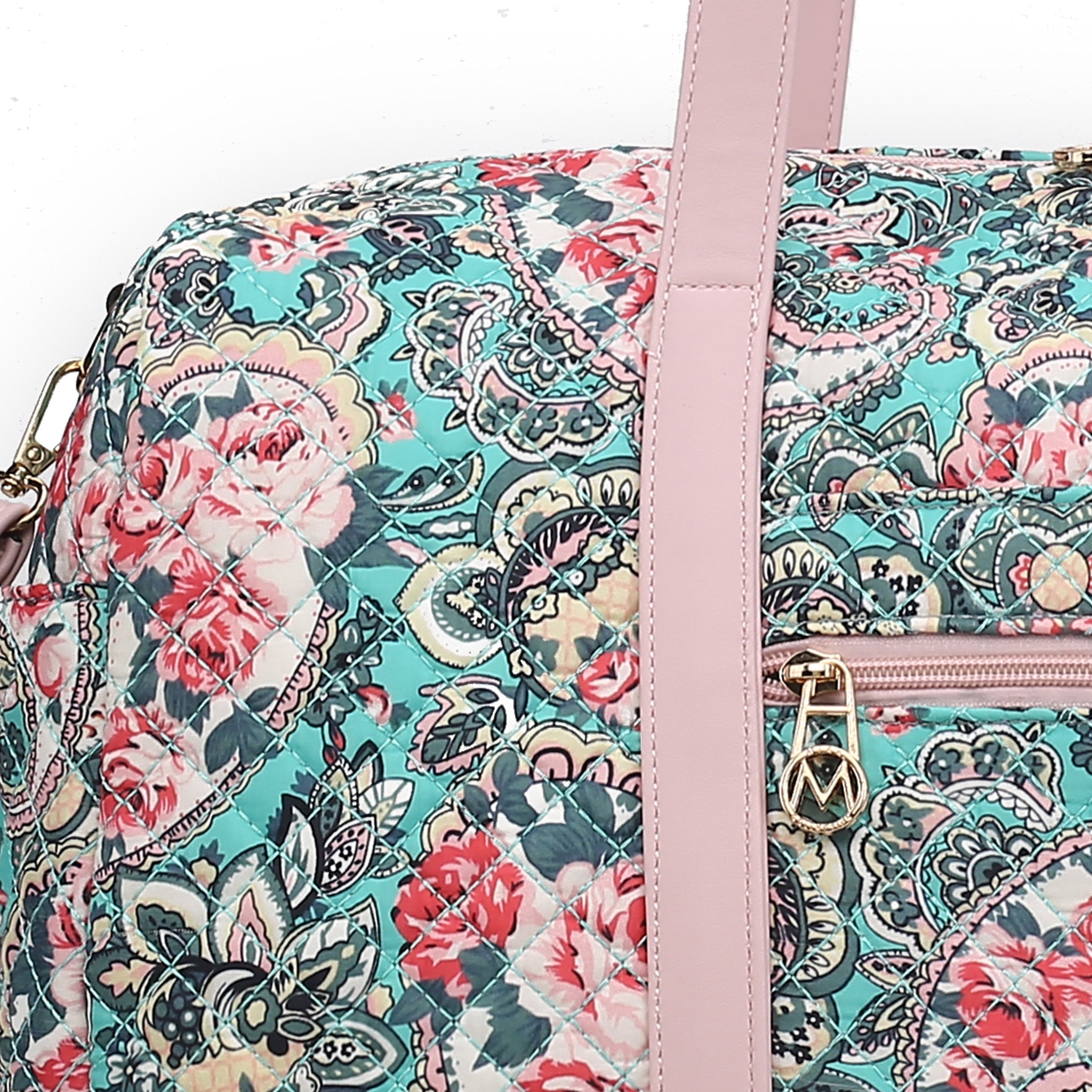  MKF Collection Khelani Weekender Bag - Floral Navy - Bonton