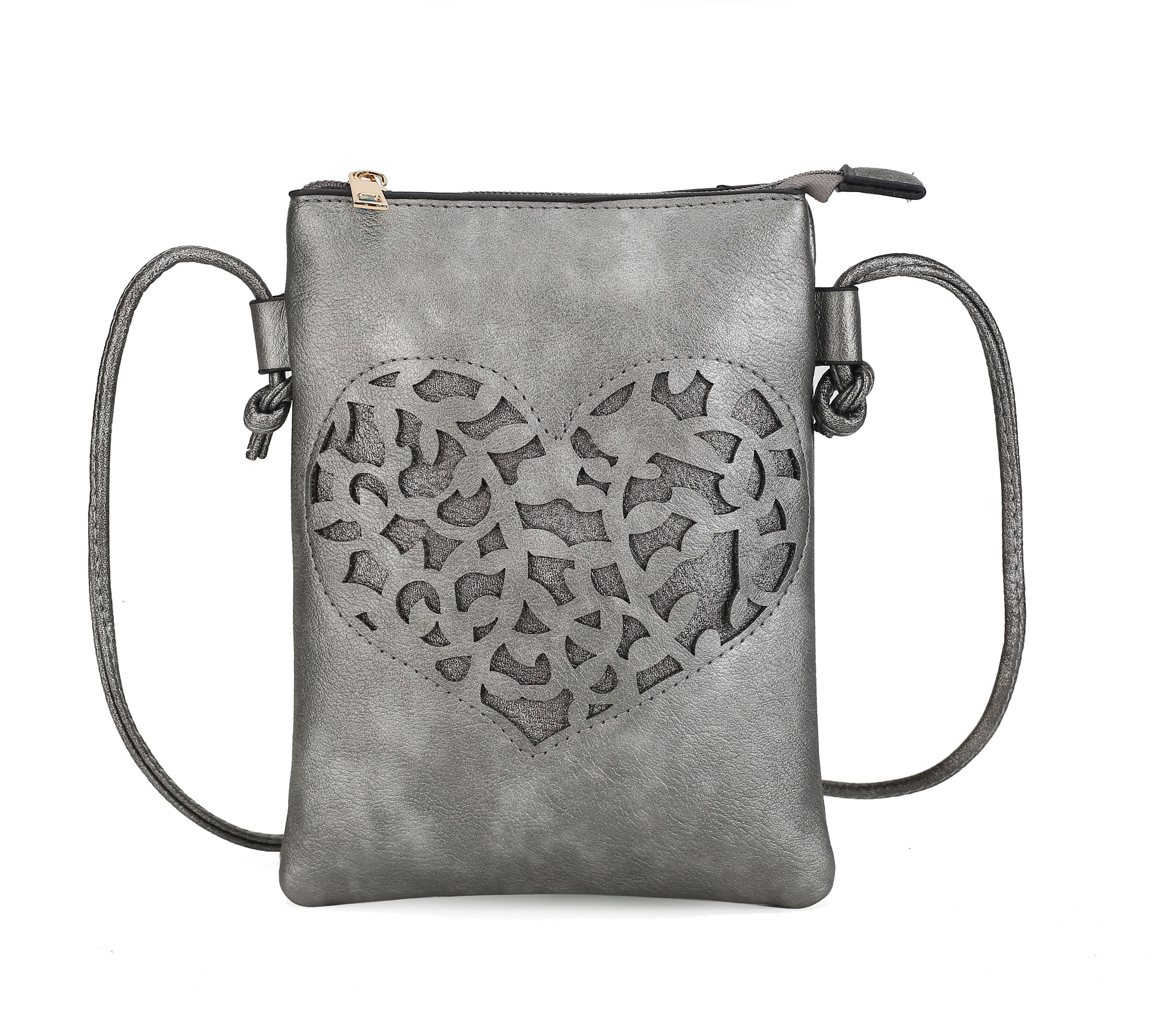  MKF Collection Heartly Crossbody Bag - Gray - Bonton