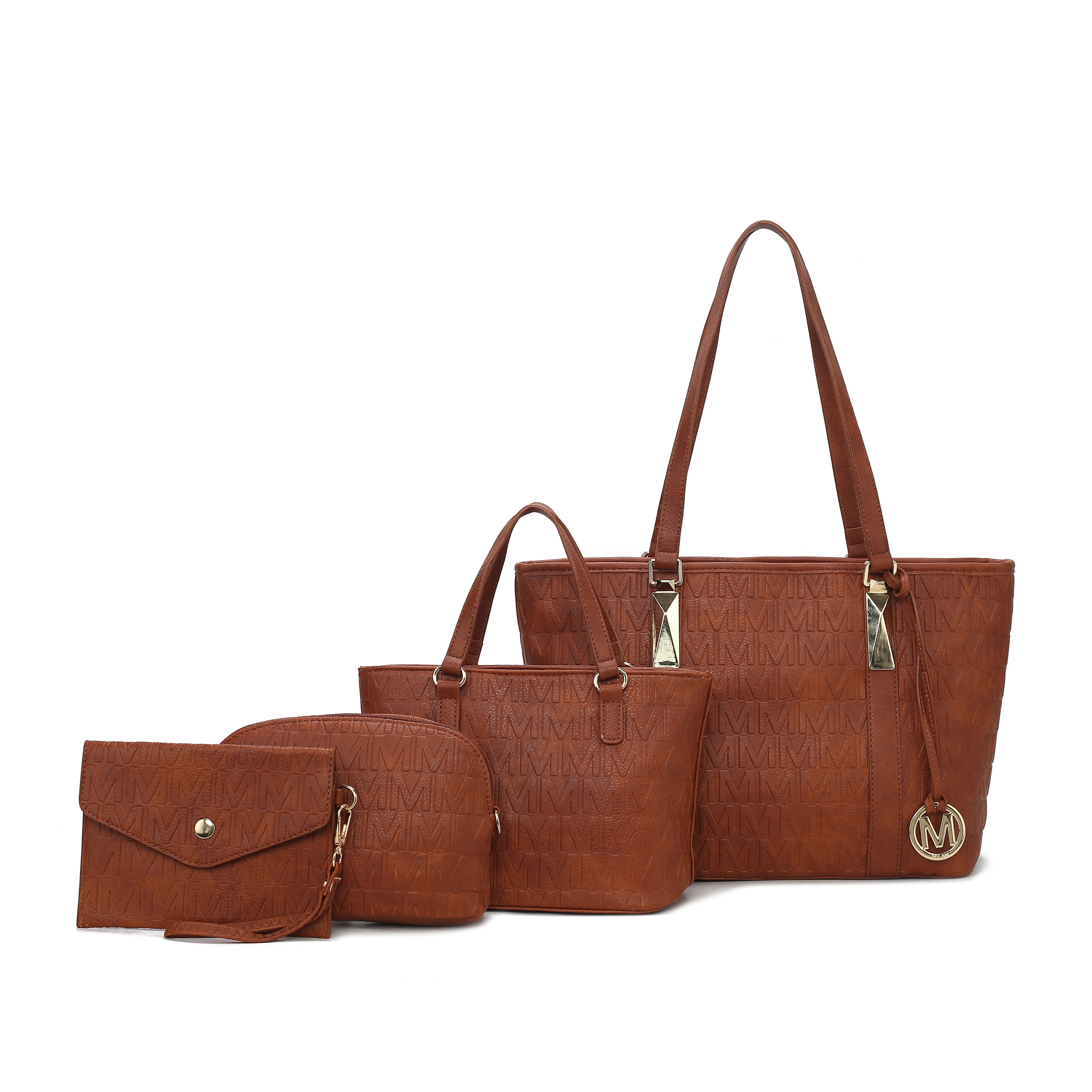  MKF Collection Arya Signature Tote and Set - Beige - Bonton