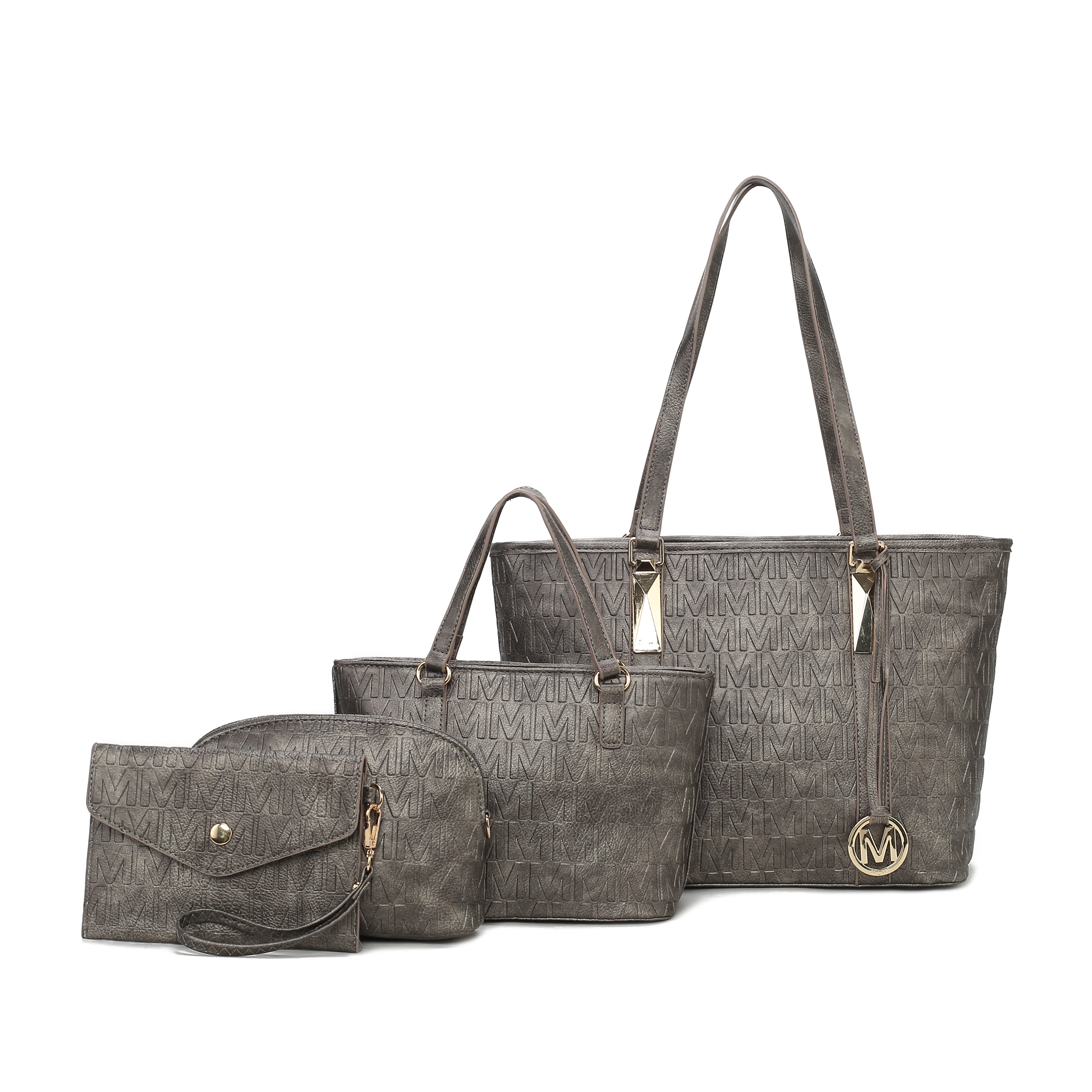  MKF Collection Arya Signature Tote and Set - Beige - Bonton