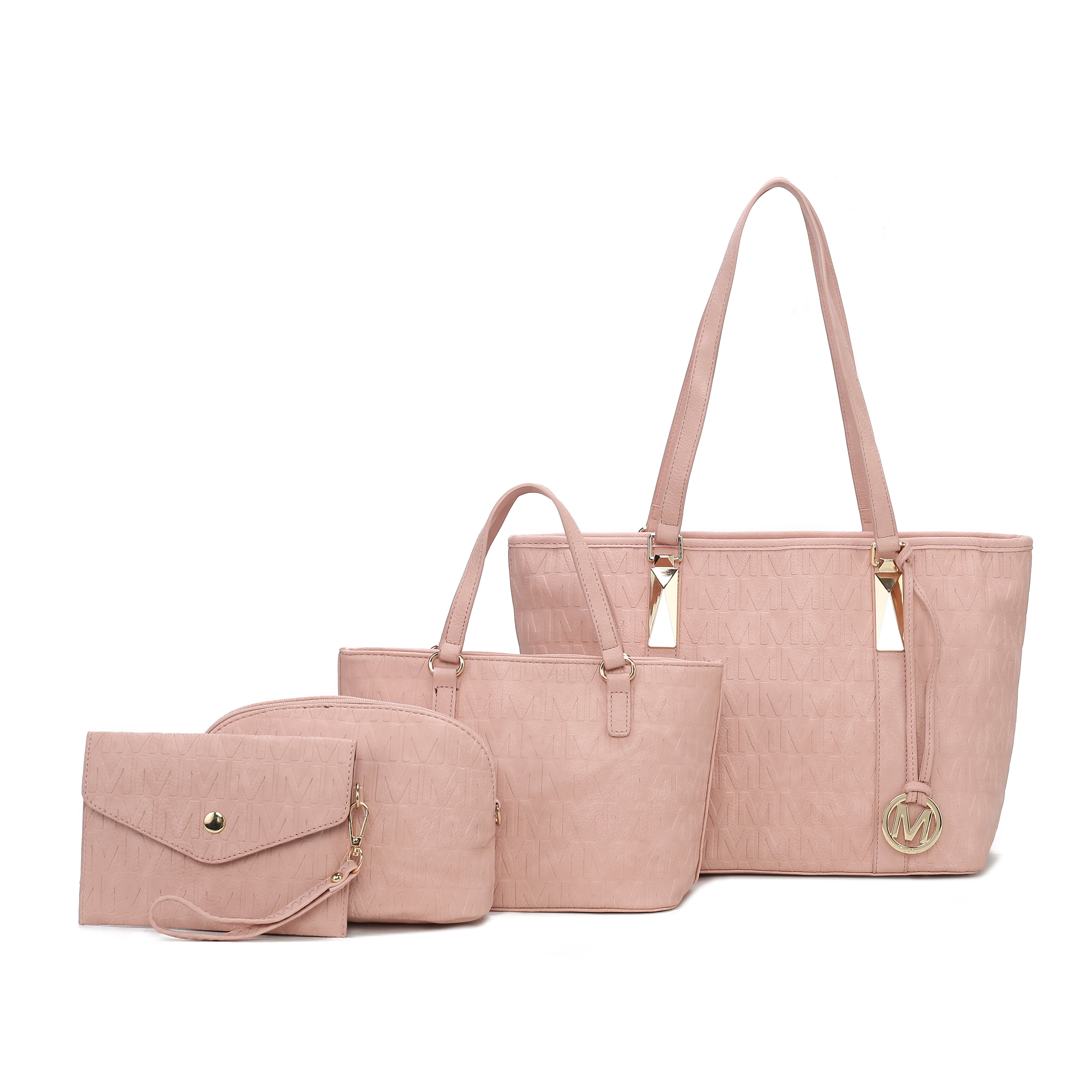  MKF Collection Arya Signature Tote and Set - Beige - Bonton