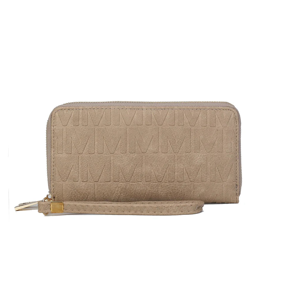  MKF Collection Aurora Signature Wallet - Beige - Bonton