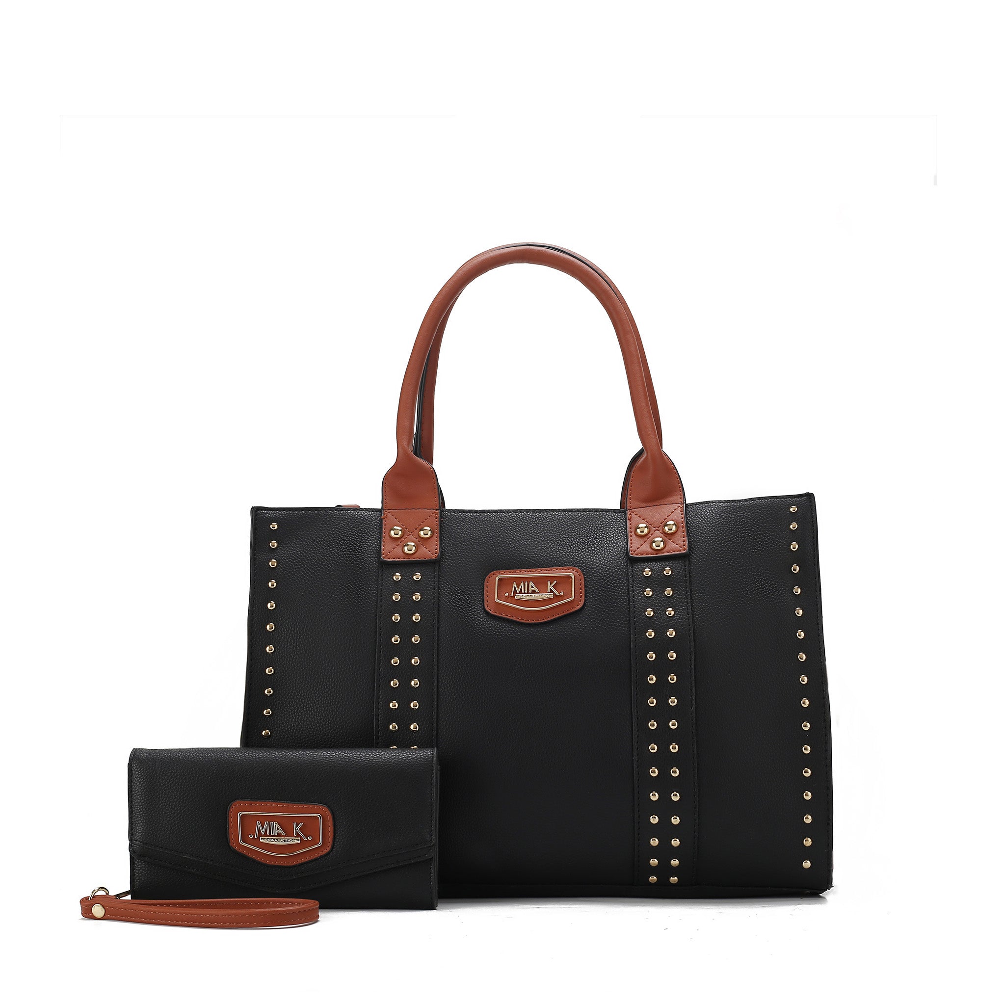  MKF Collection Davina Tote Bag and Wallet Set - Beige - Bonton