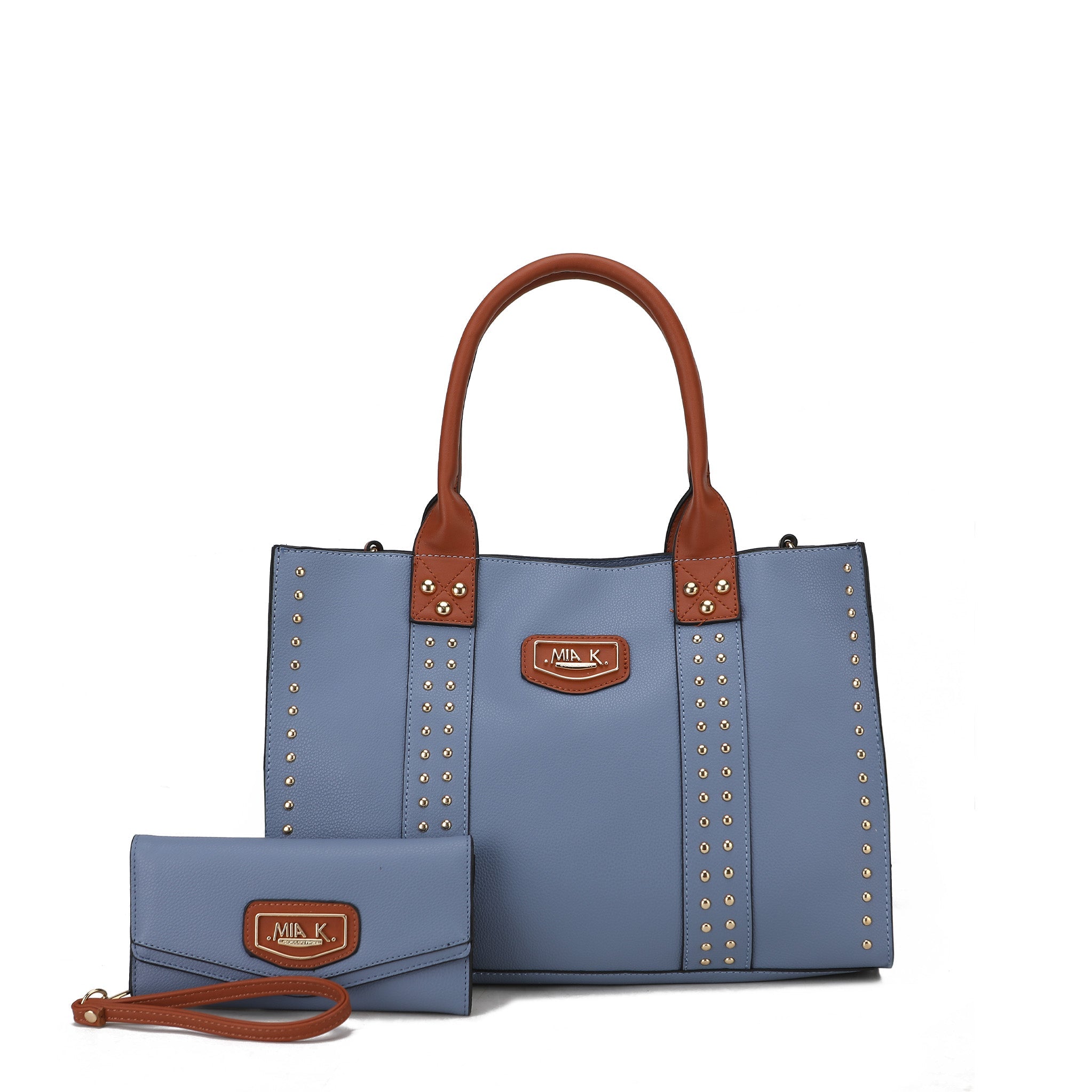  MKF Collection Davina Tote Bag and Wallet Set - Beige - Bonton