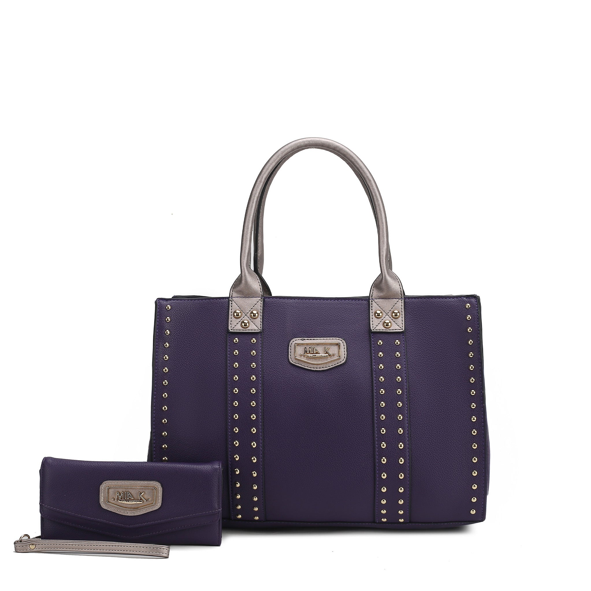  MKF Collection Davina Tote Bag and Wallet Set - Beige - Bonton