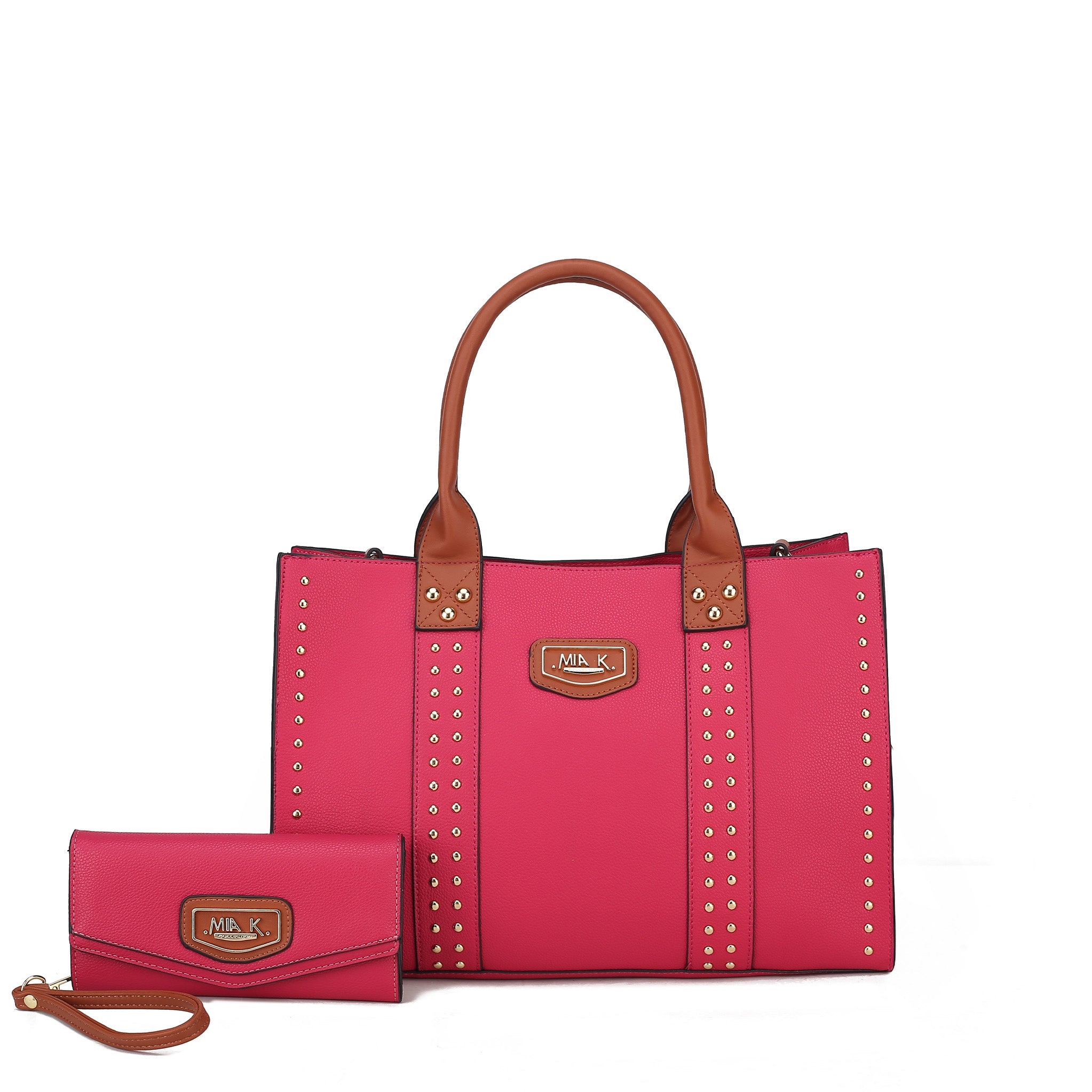 MKF Collection Davina Tote Bag and Wallet Set - Beige - Bonton