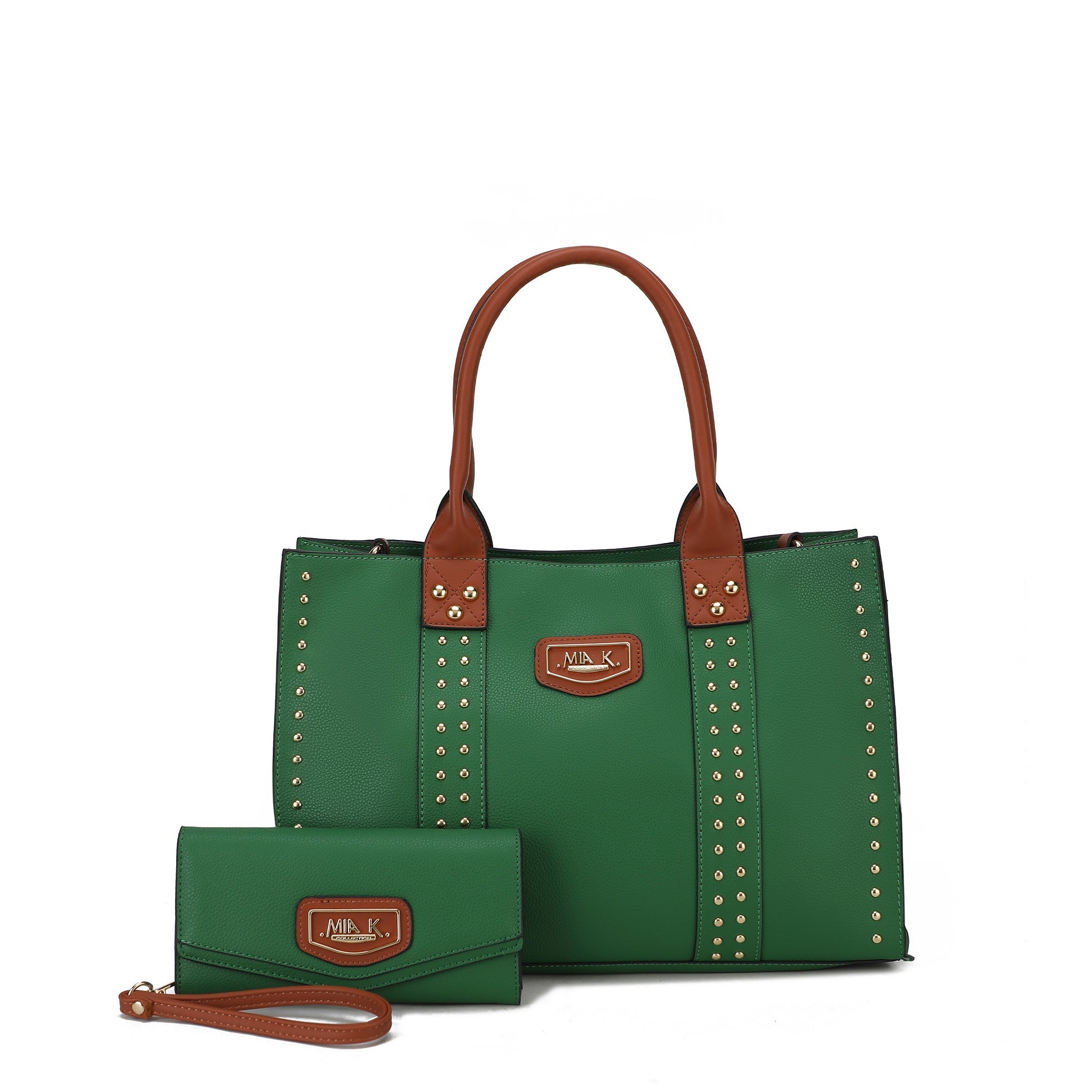  MKF Collection Davina Tote Bag and Wallet Set - Beige - Bonton