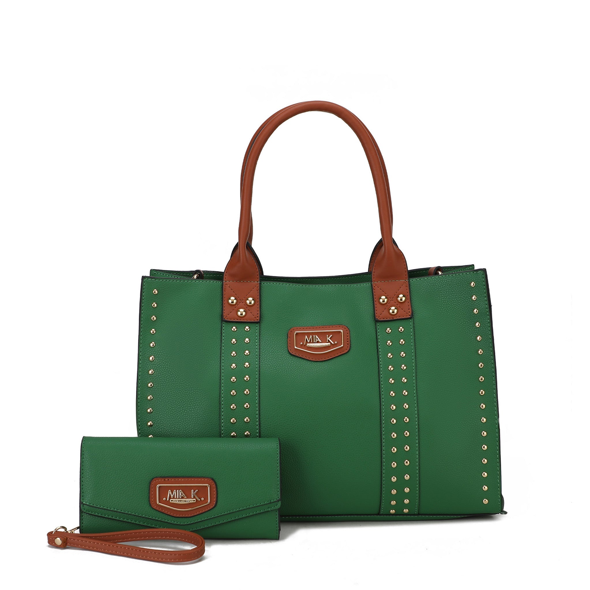  MKF Collection Davina Tote Bag and Wallet Set - Beige - Bonton