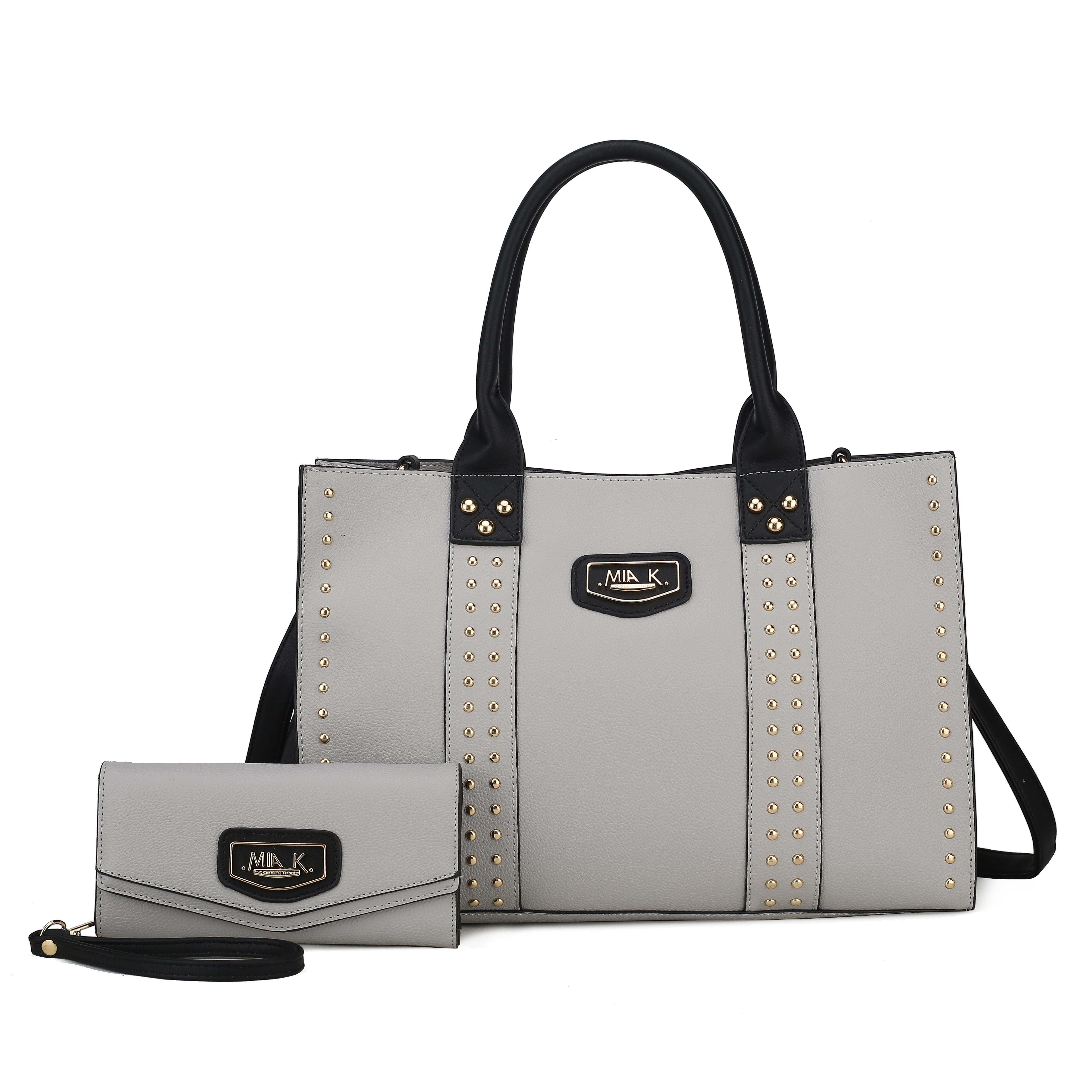  MKF Collection Davina Tote Bag and Wallet Set - Beige - Bonton