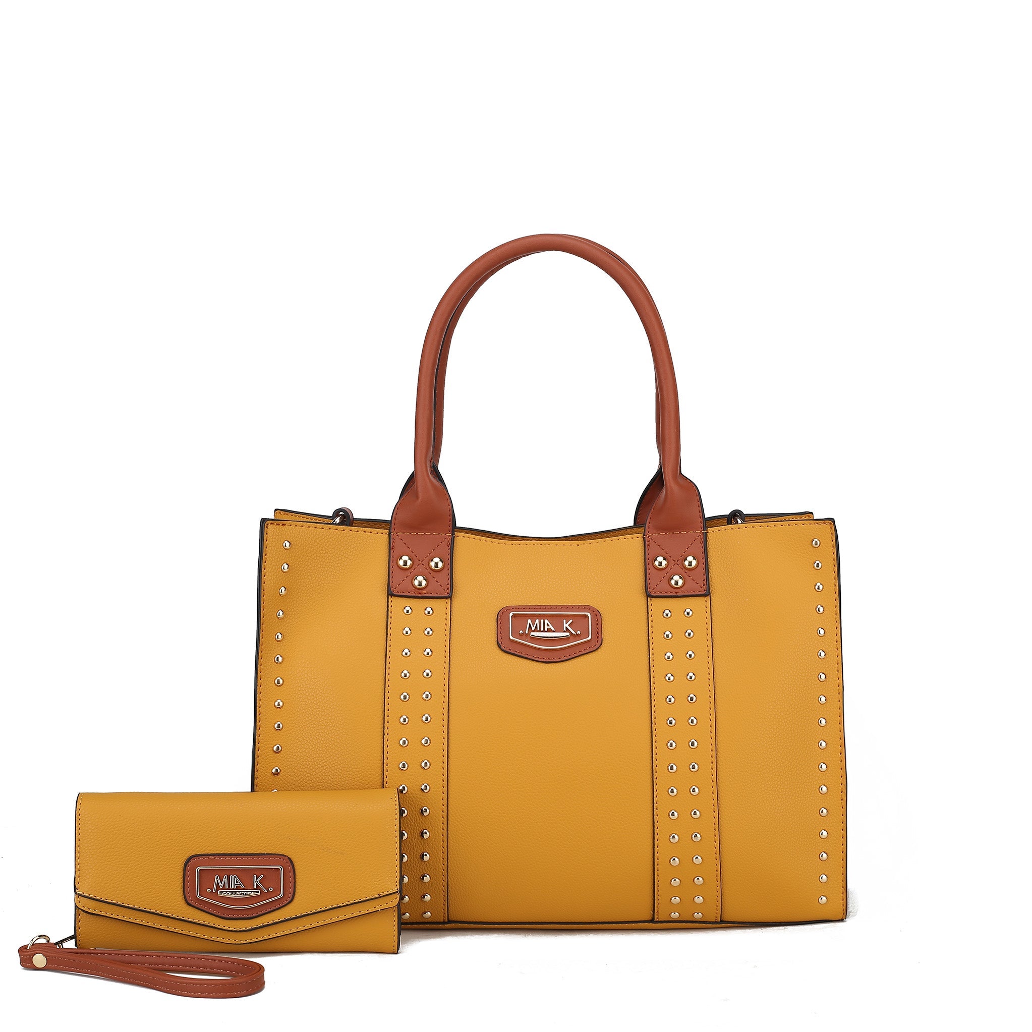  MKF Collection Davina Tote Bag and Wallet Set - Beige - Bonton
