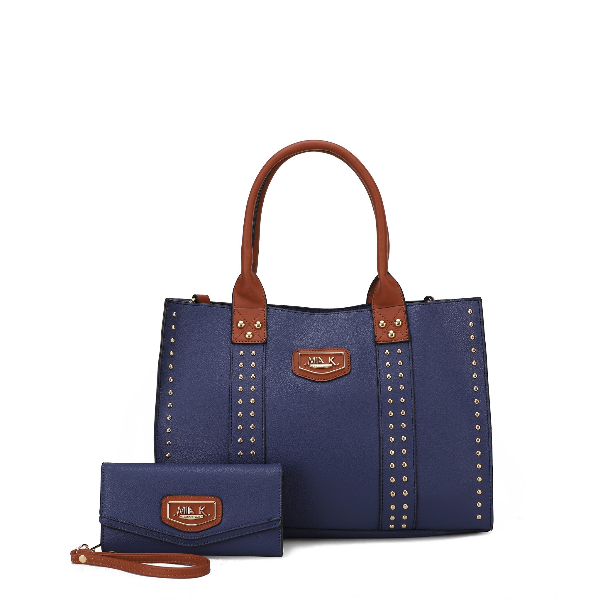  MKF Collection Davina Tote Bag and Wallet Set - Beige - Bonton