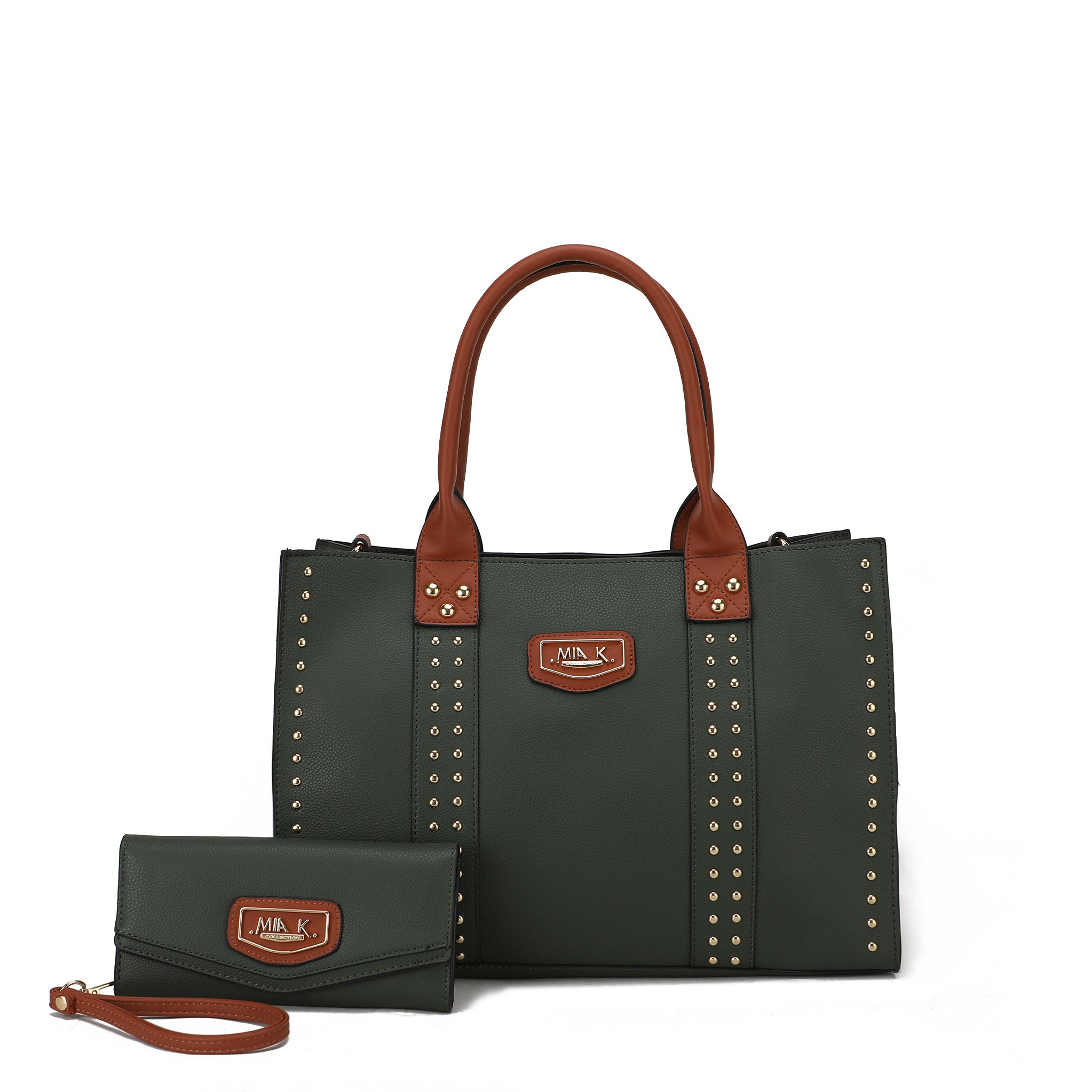  MKF Collection Davina Tote Bag and Wallet Set - Beige - Bonton