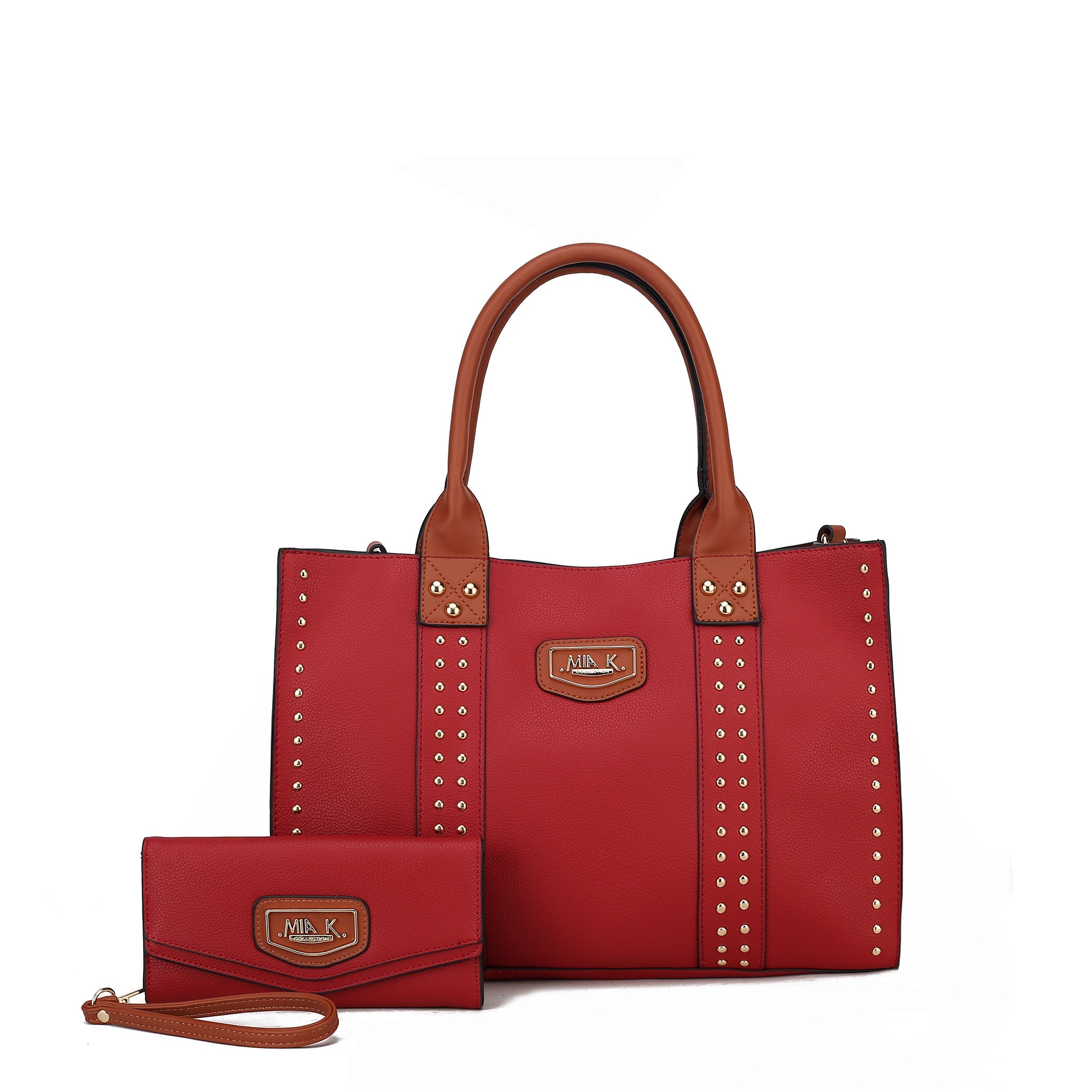  MKF Collection Davina Tote Bag and Wallet Set - Beige - Bonton