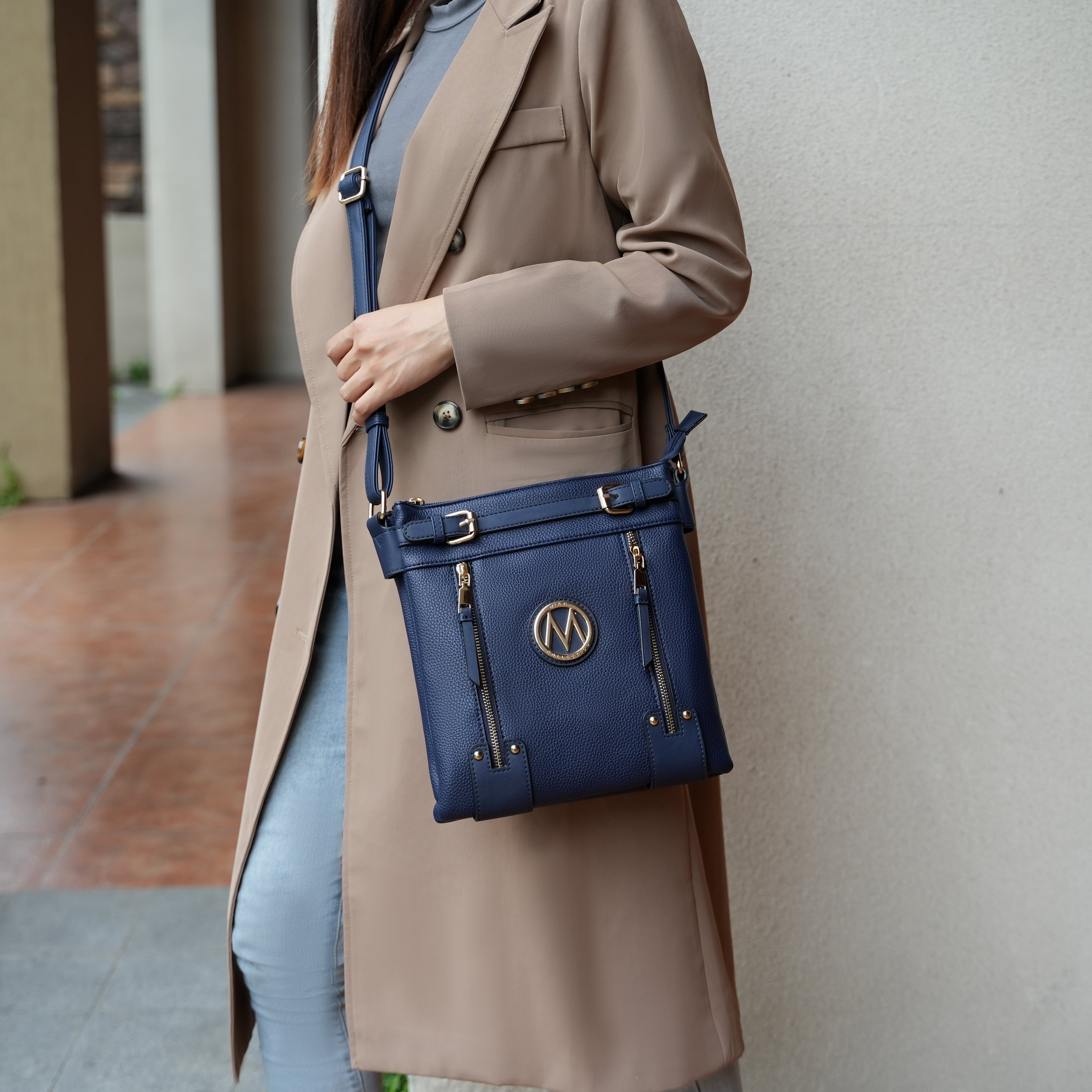  MKF Collection Lilian Crossbody Bag - Cognac Brown - Bonton