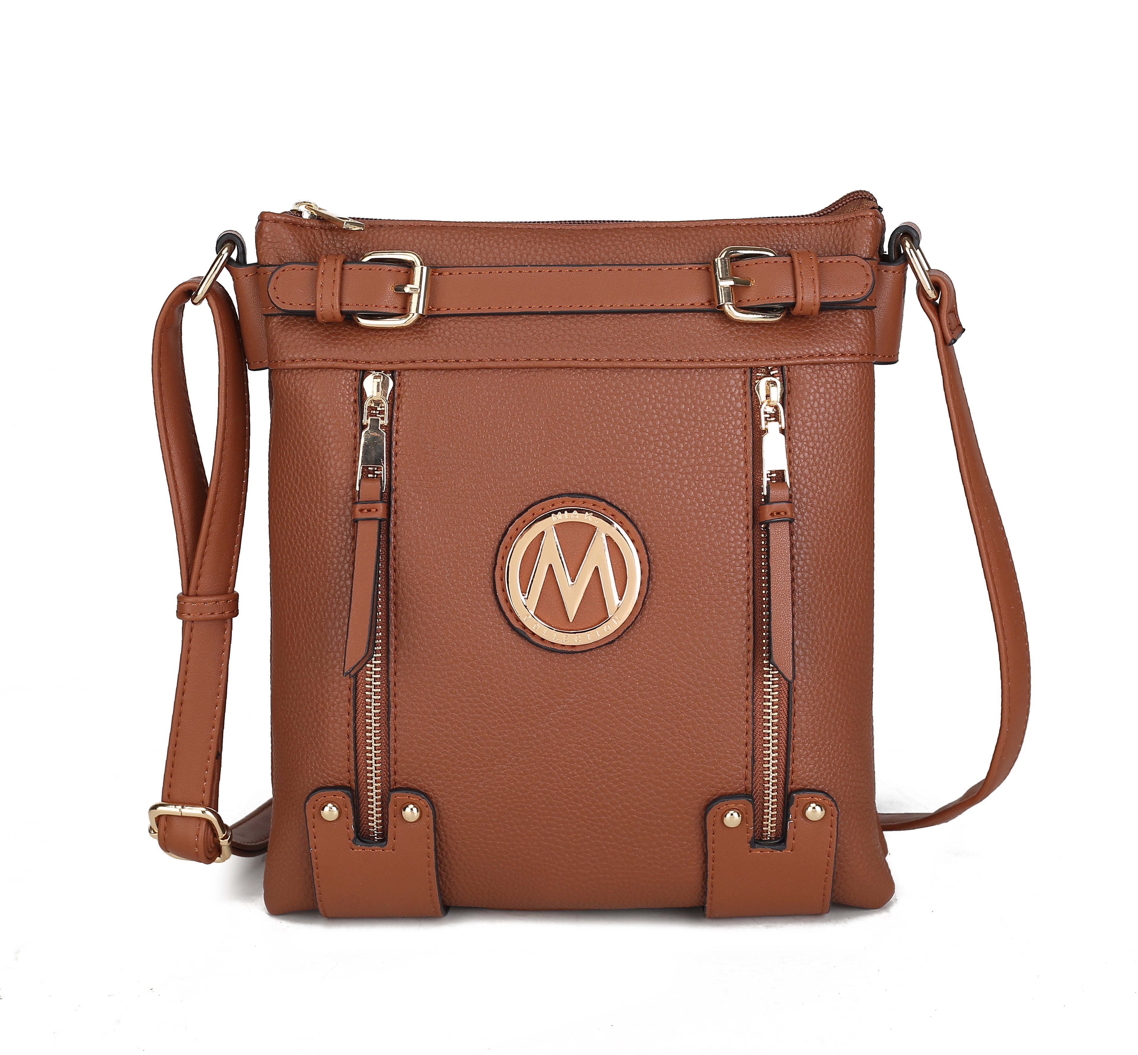 MKF Collection Lilian Crossbody Bag - Cognac Brown - Bonton
