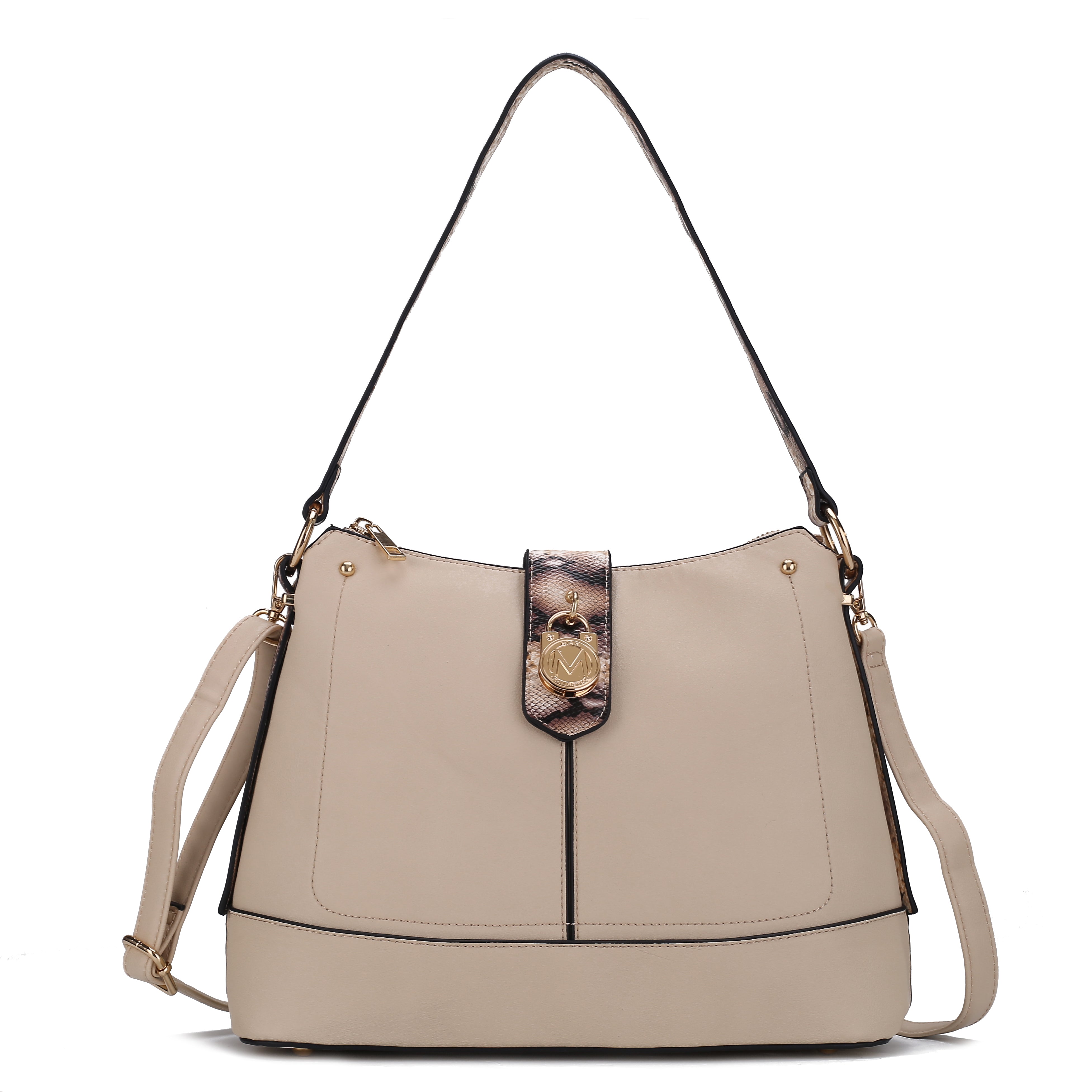  MKF Collection Ezra Shoulder Bag - Beige - Bonton