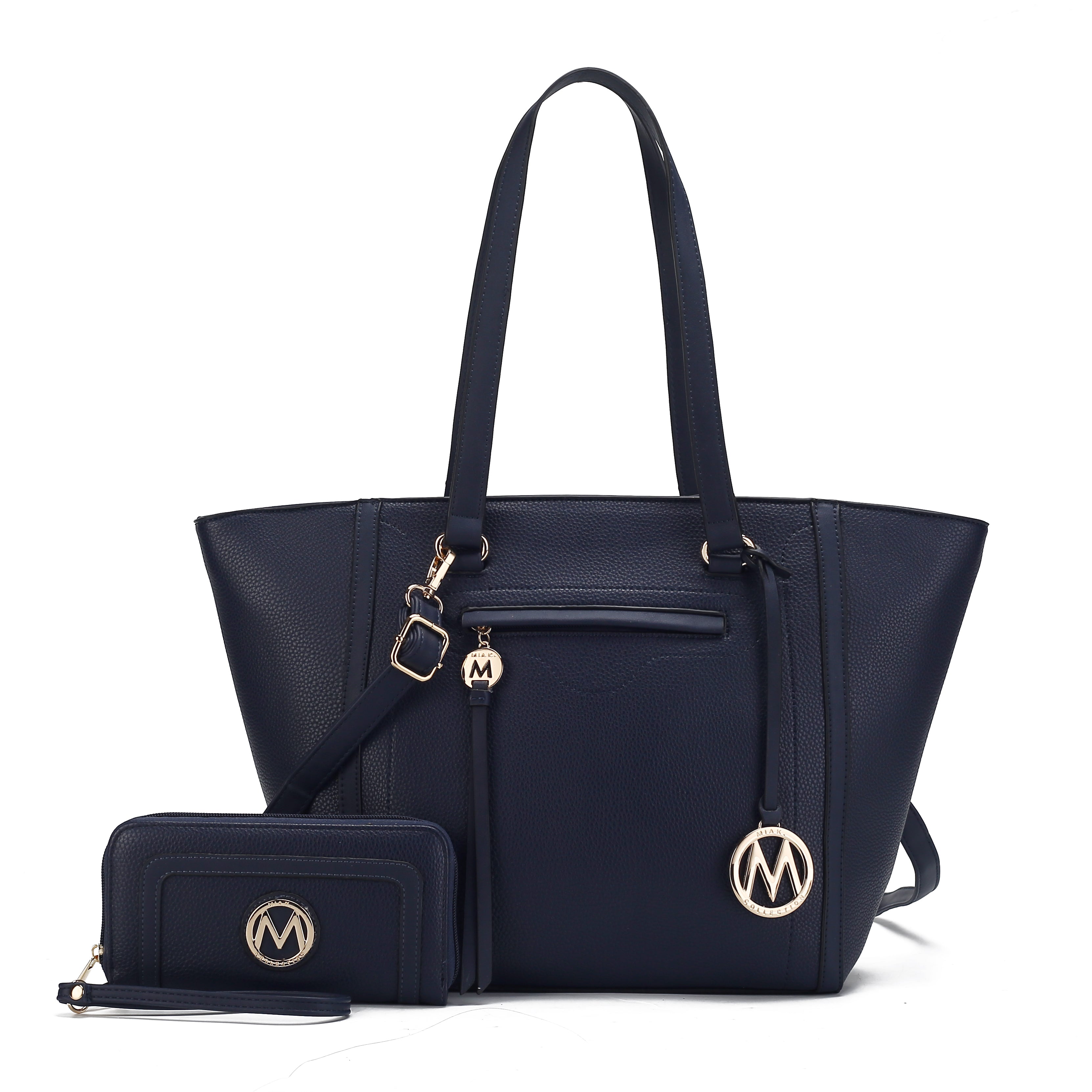  MKF Collection Alexandra Tote Bag and Wallet Set - Black - Bonton