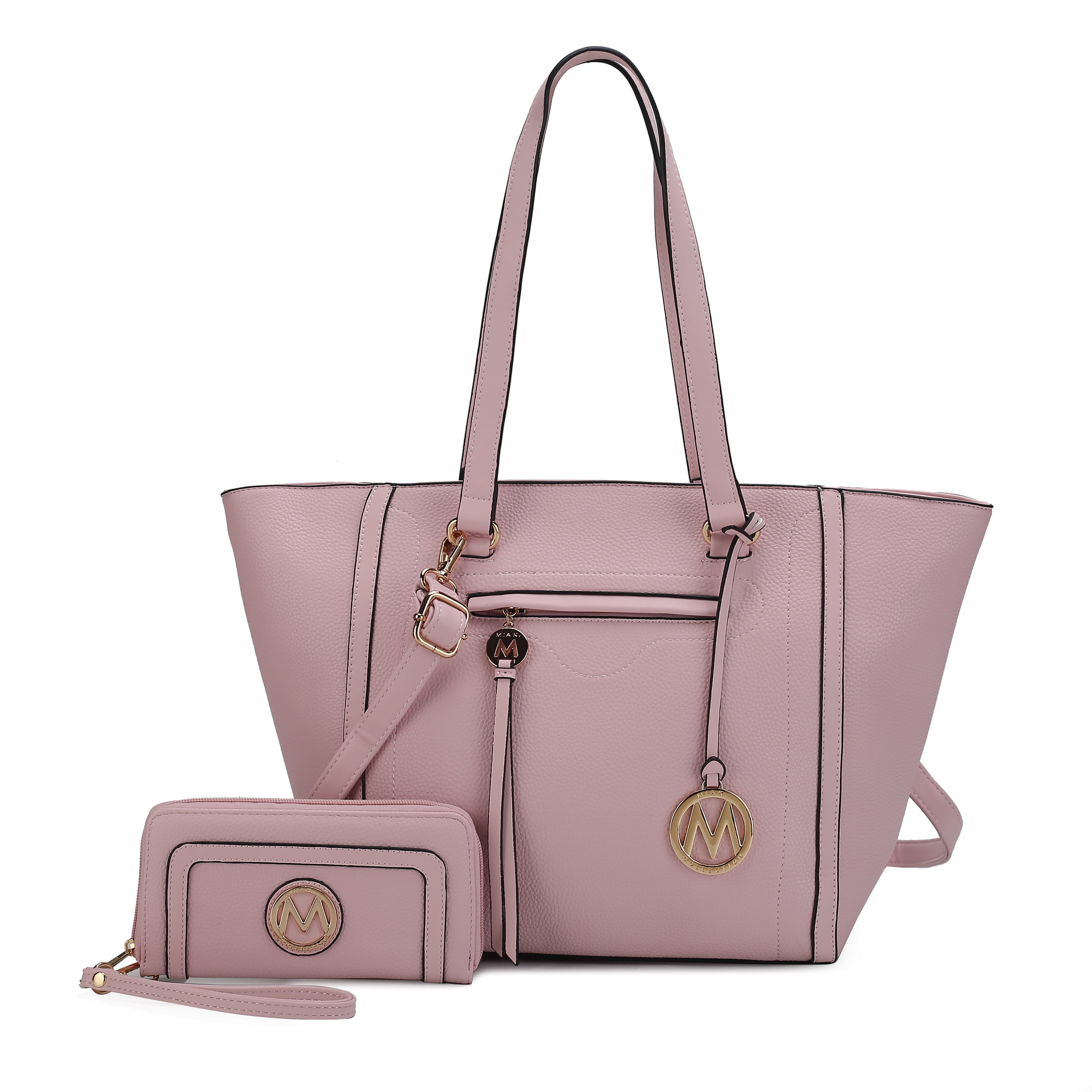  MKF Collection Alexandra Tote Bag and Wallet Set - Black - Bonton