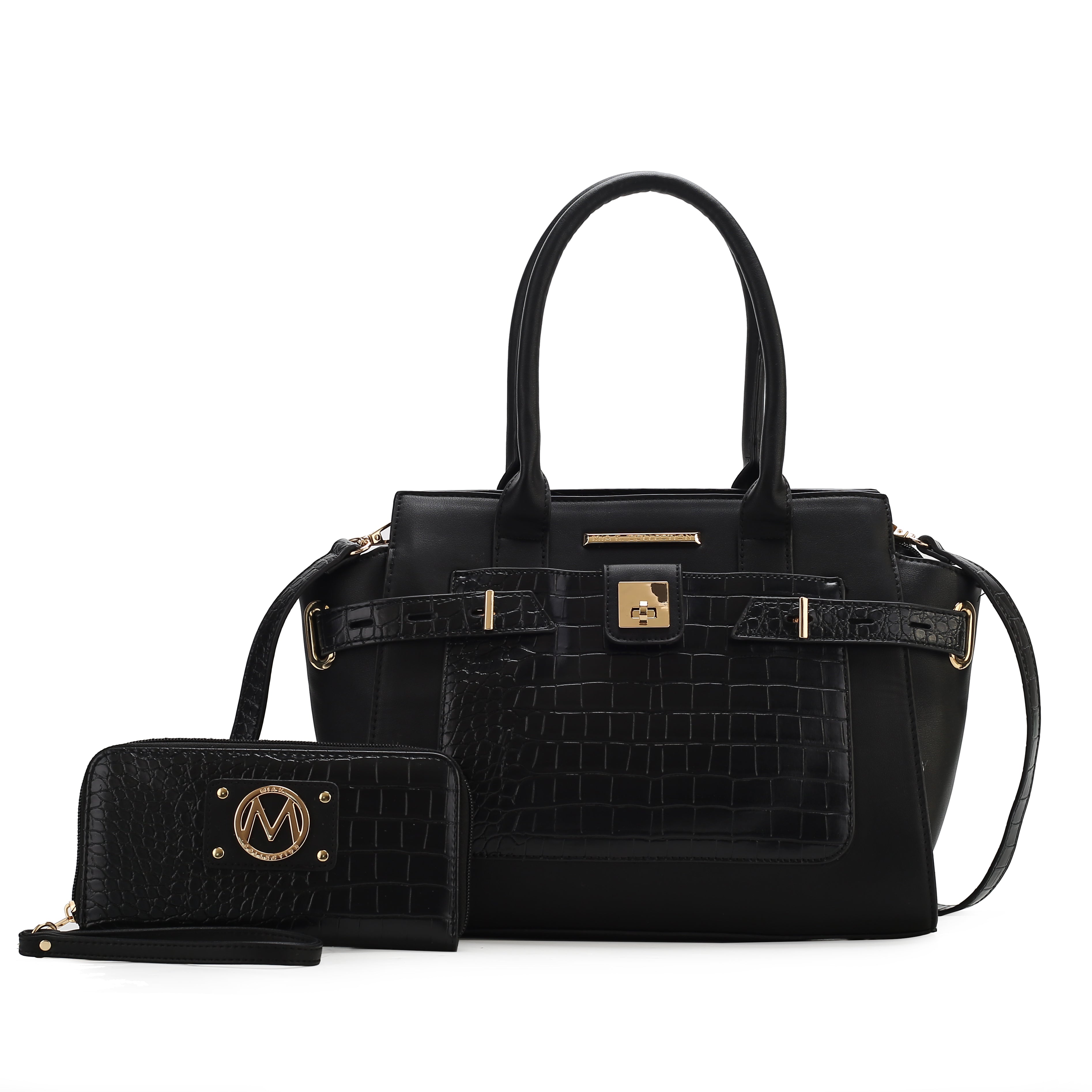  MKF Collection Isla Shoulder Bag and Set - Black - Bonton