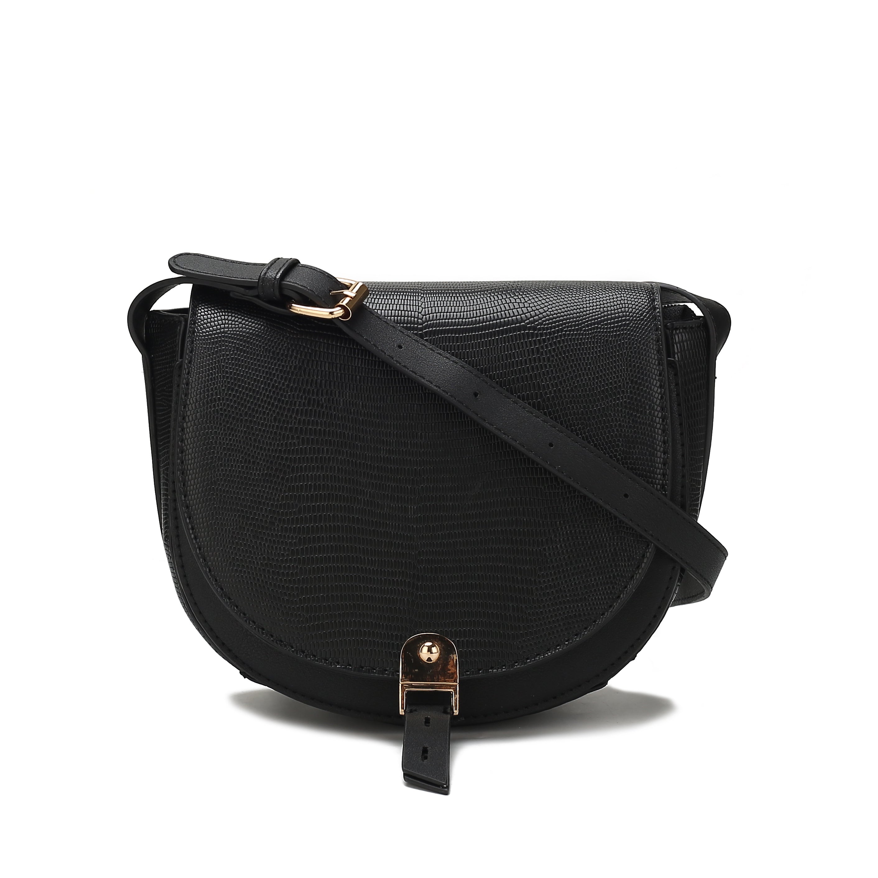  MKF Collection Adalyn Embossed Crossbody Bag - Black - Bonton