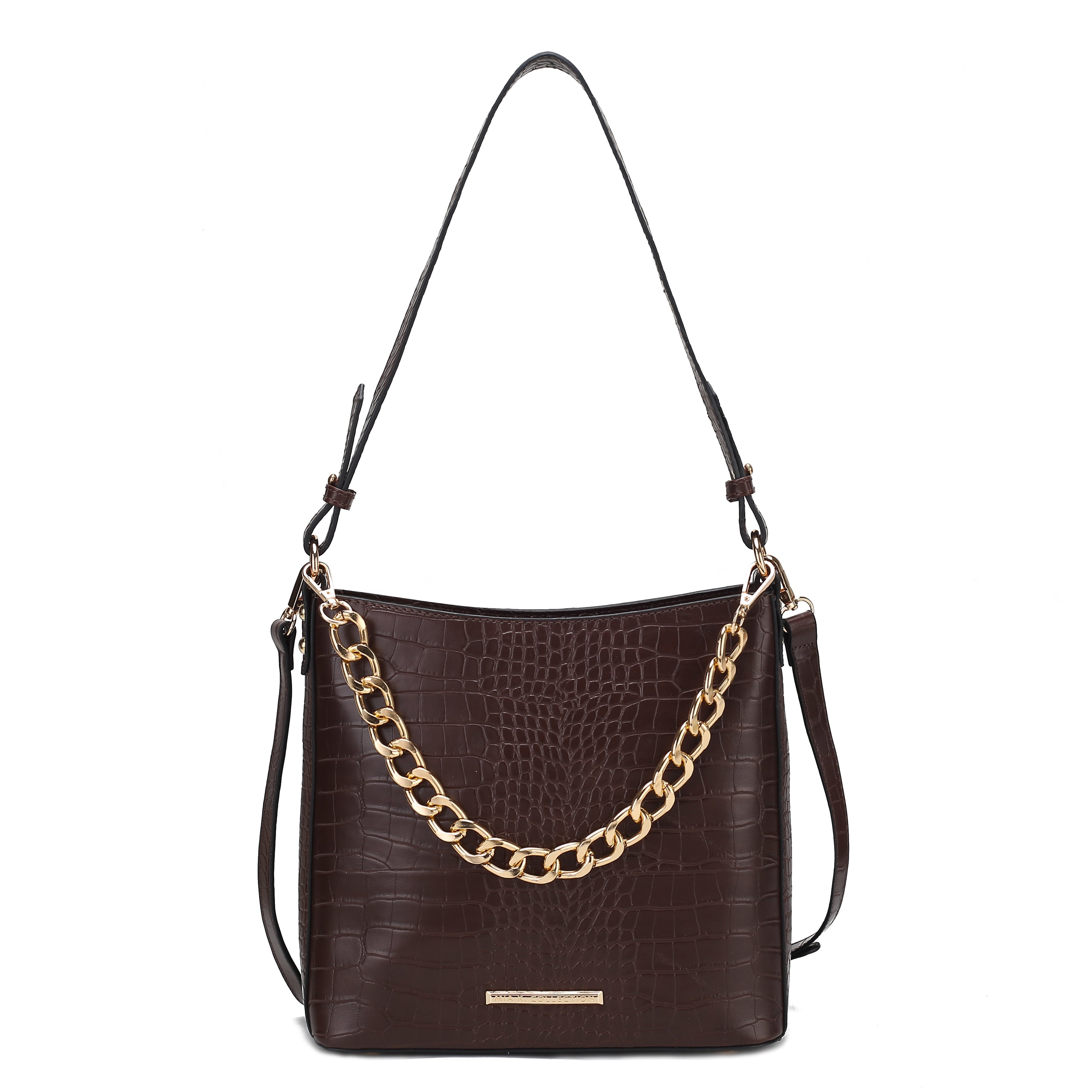  MKF Collection Bizzy Embossed Shoulder Bag - Black - Bonton