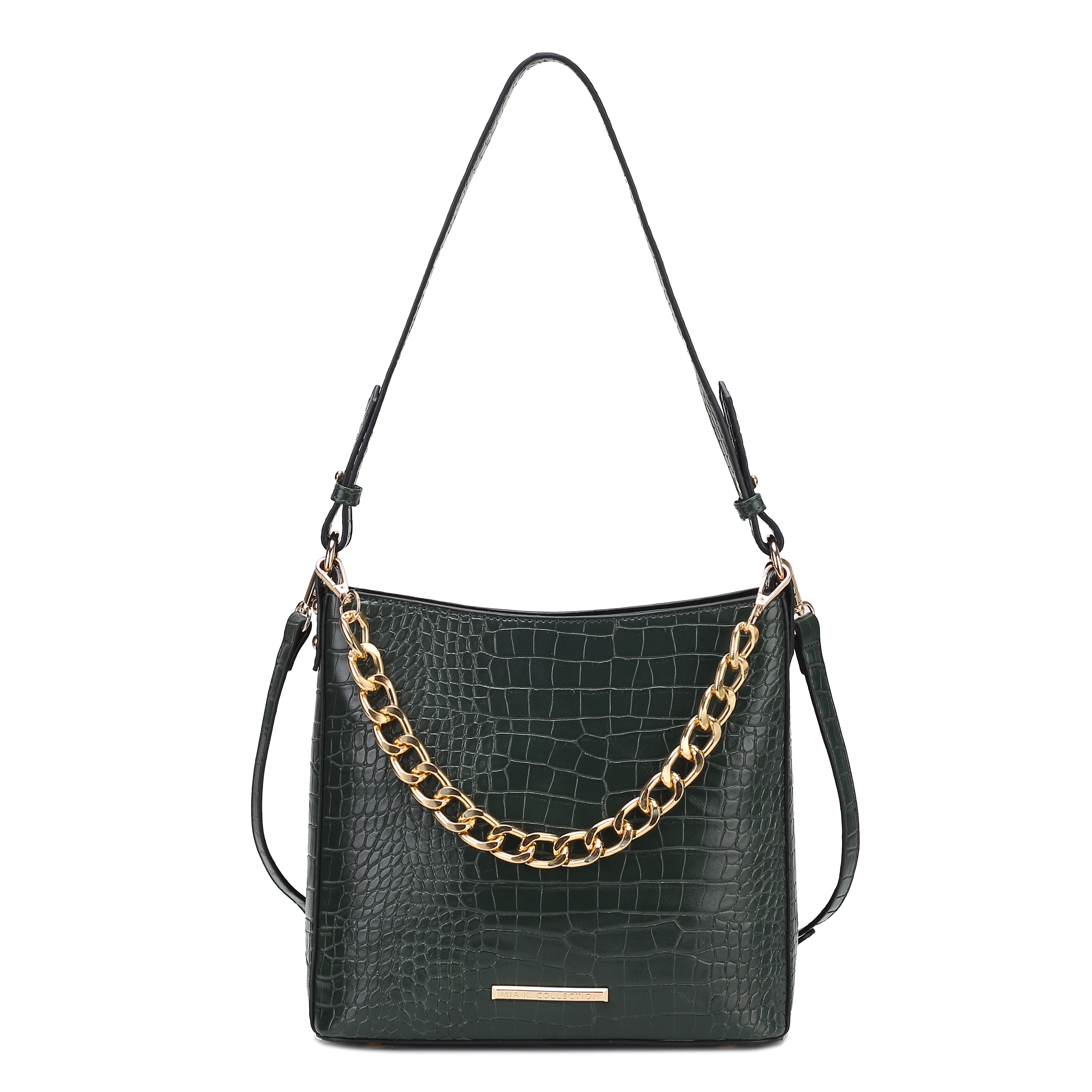  MKF Collection Bizzy Embossed Shoulder Bag - Black - Bonton