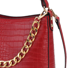 Bizzy Embossed Shoulder Bag