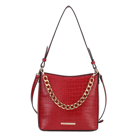 Bizzy Embossed Shoulder Bag