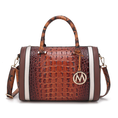 Eleanor Embossed Shoulder Bag
