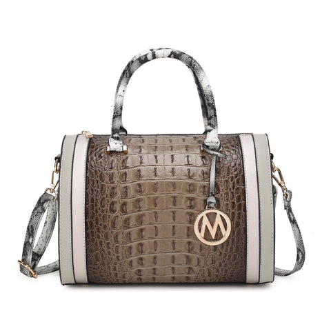 Eleanor Embossed Shoulder Bag
