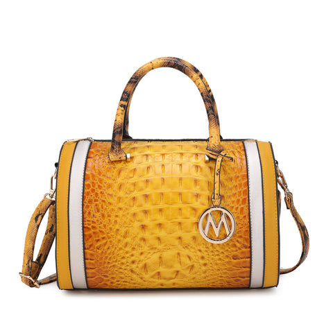 Eleanor Embossed Shoulder Bag
