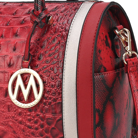 Eleanor Embossed Shoulder Bag