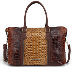 Raven Croc Embossed Duffel Bag