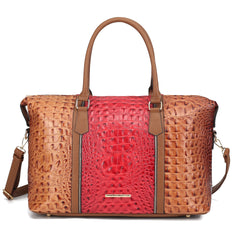 Raven Croc Embossed Duffel Bag