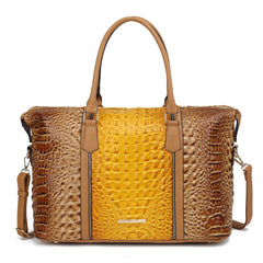 Raven Croc Embossed Duffel Bag