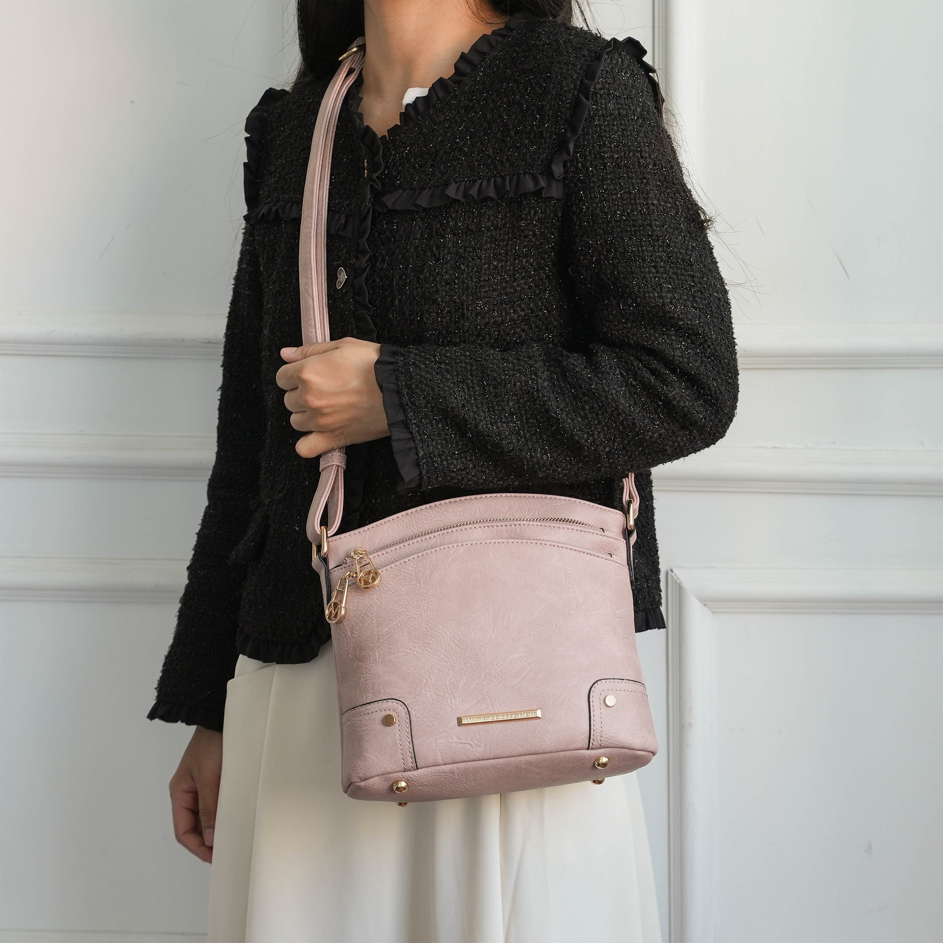  MKF Collection Kenya Crossbody Bag - Black - Bonton