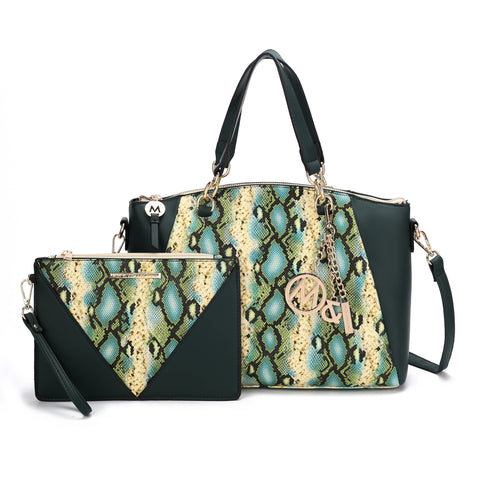 Addison Shoulder Bag and Wristlet Set